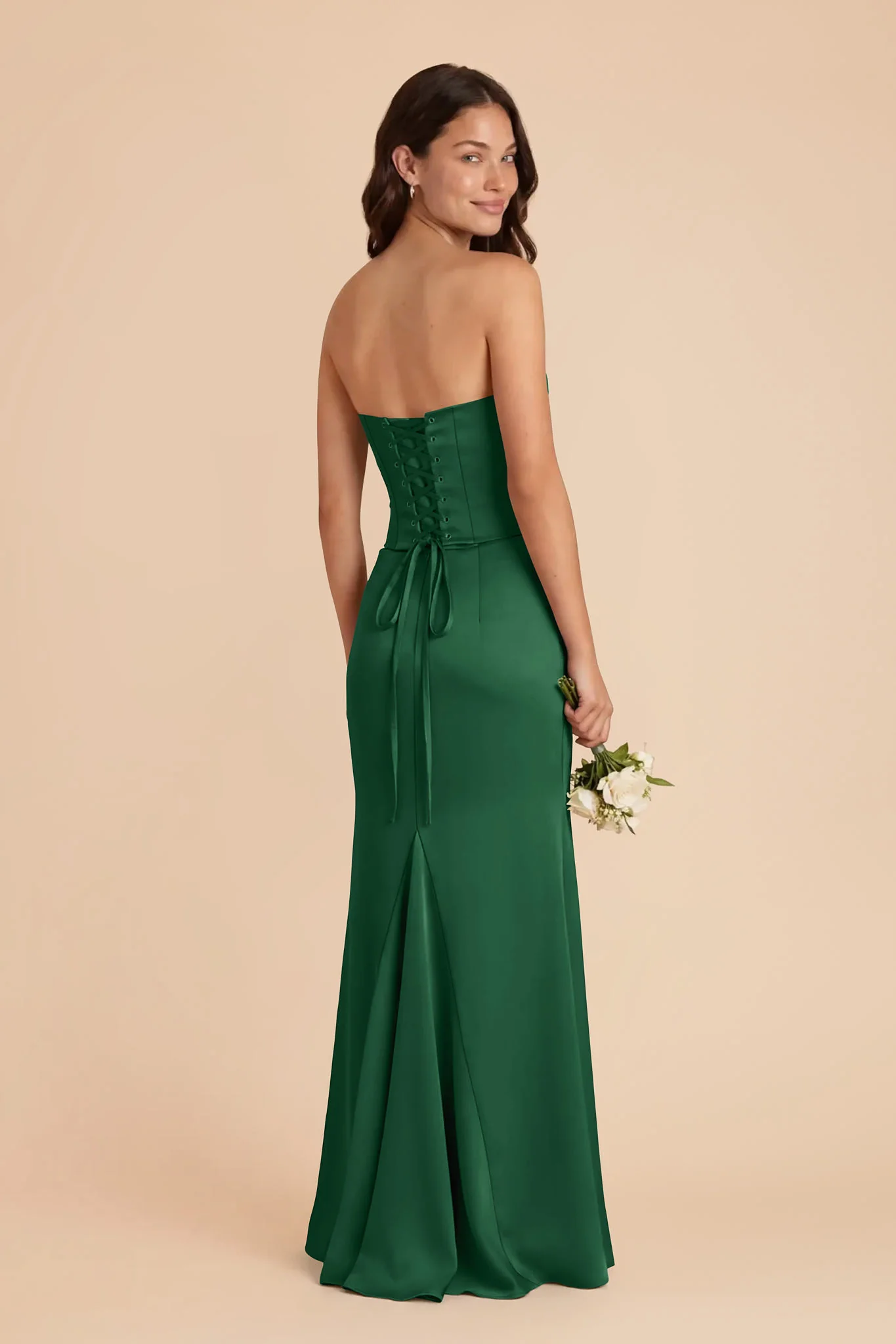 Cher Matte Satin Set - Forest Green - Image 4