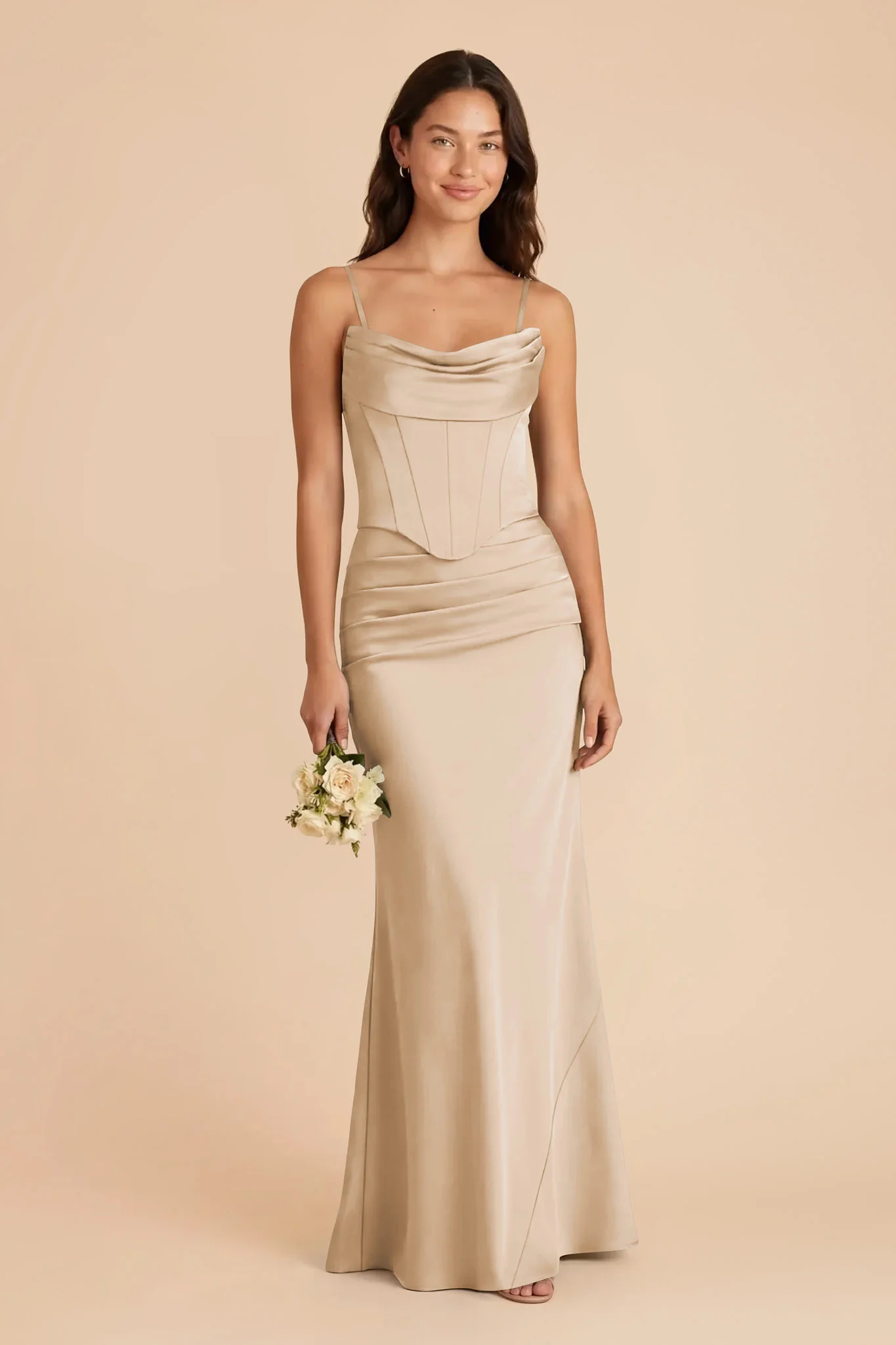Cher Matte Satin Set - Gold - Image 2
