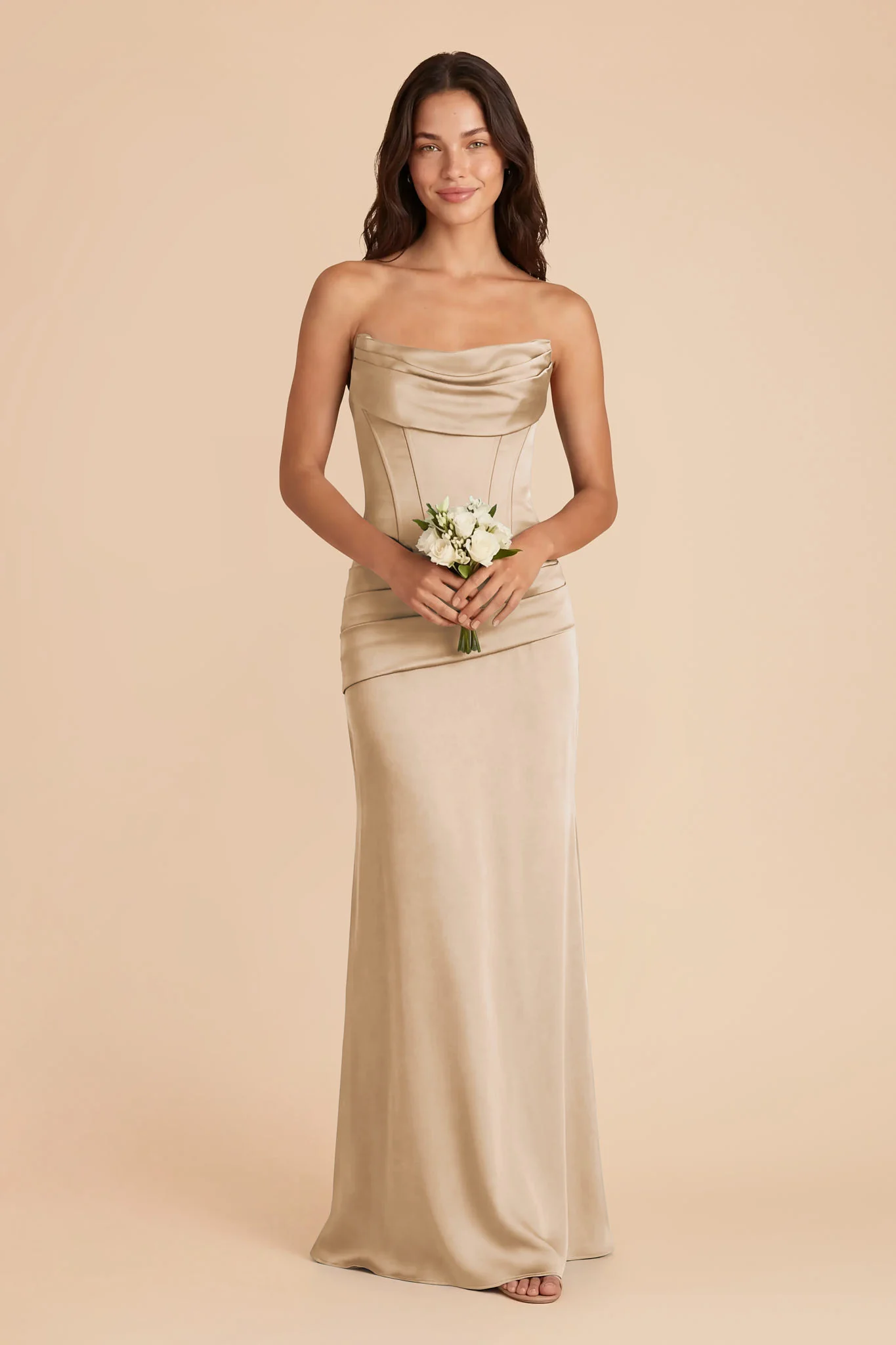 Cher Matte Satin Set - Gold - Image 3