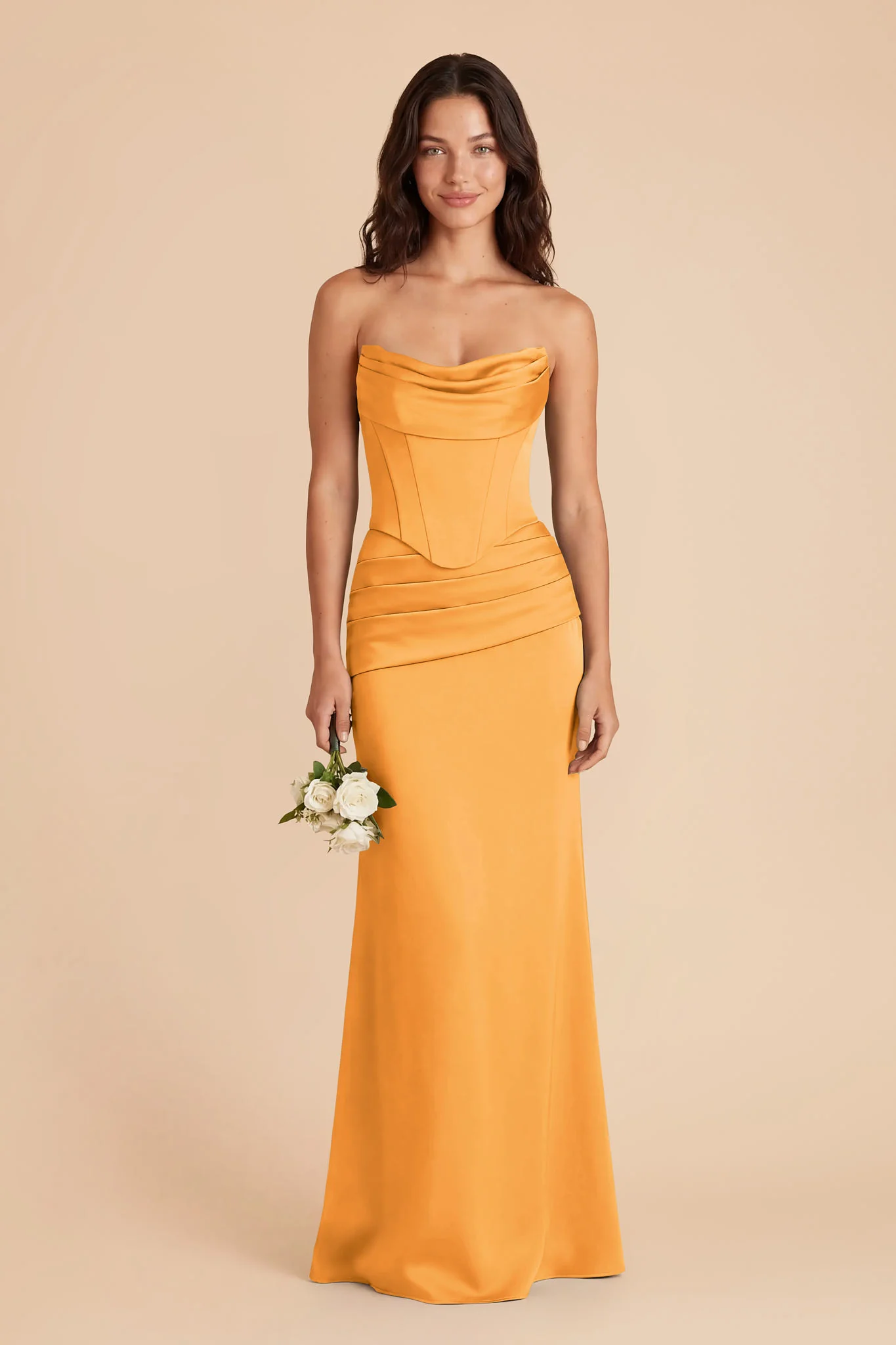 Cher Matte Satin Set - Mango