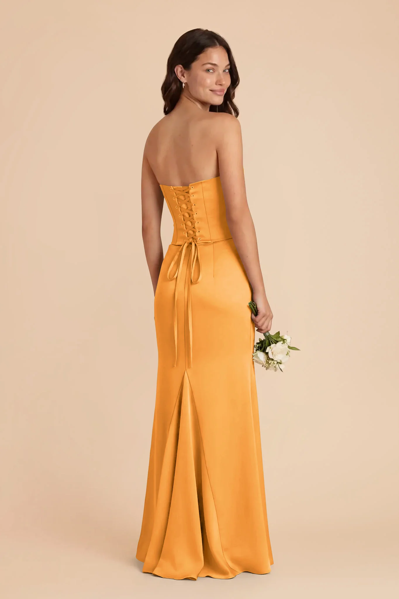 Cher Matte Satin Set - Mango - Image 4