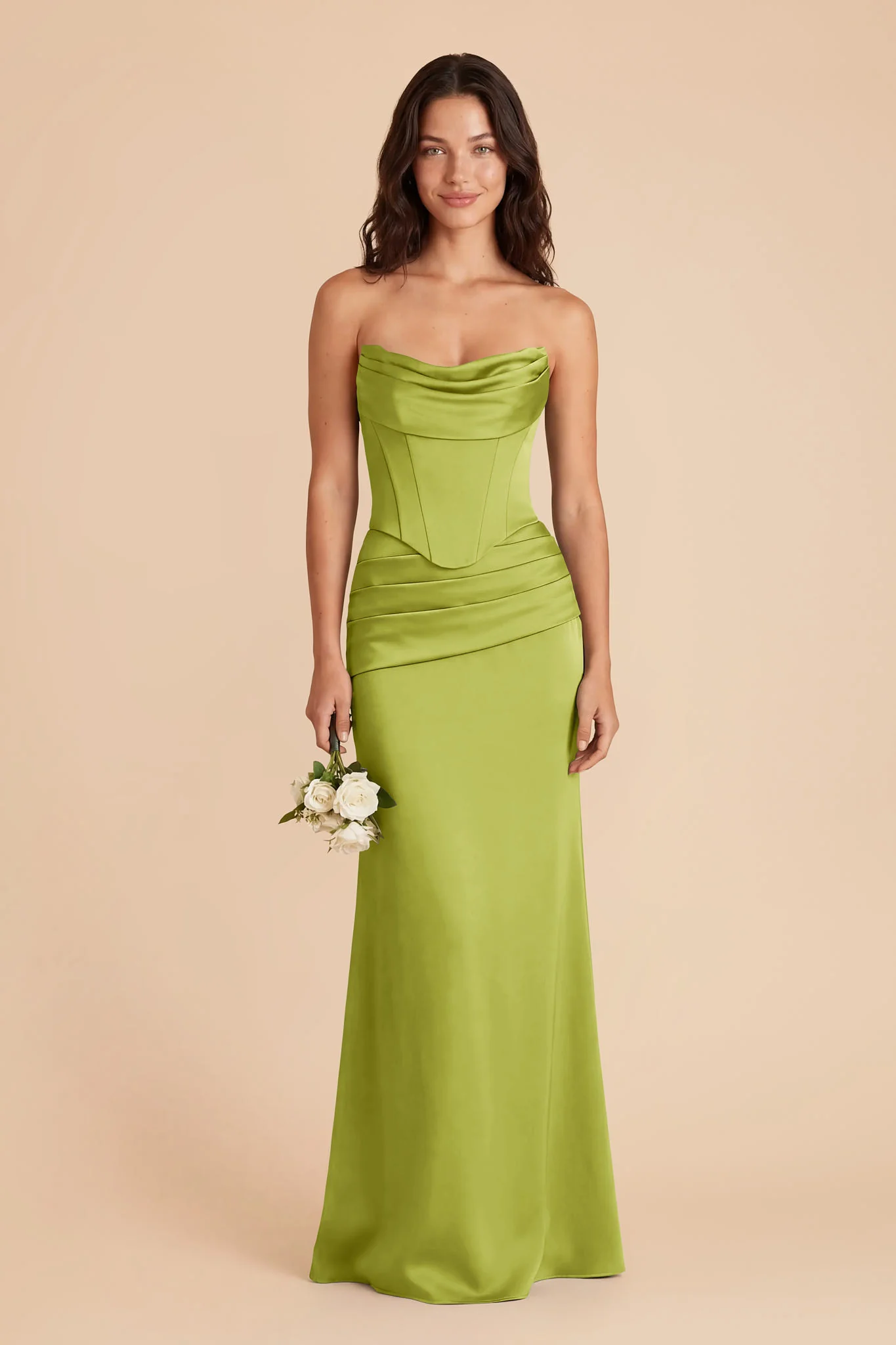 Cher Matte Satin Set - Matcha
