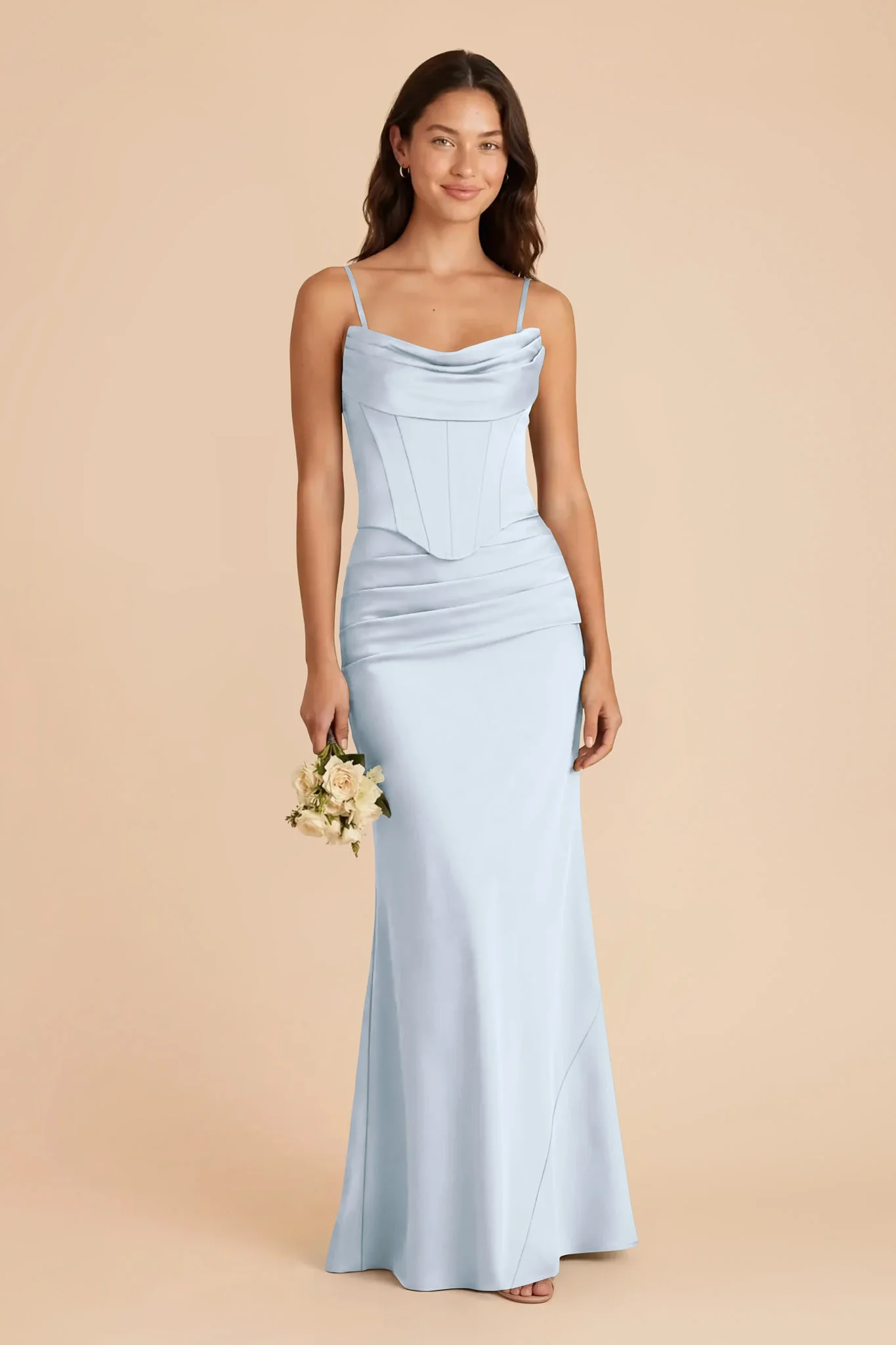 Cher Matte Satin Set - Mist Blue - Image 2