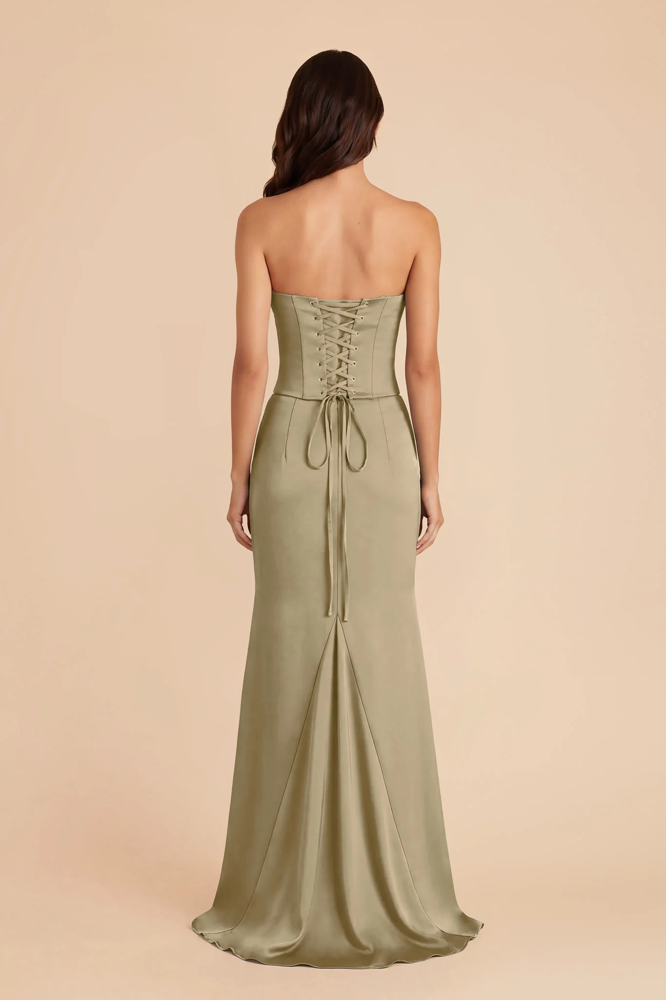 Cher Matte Satin Set - Moss Green - Image 5