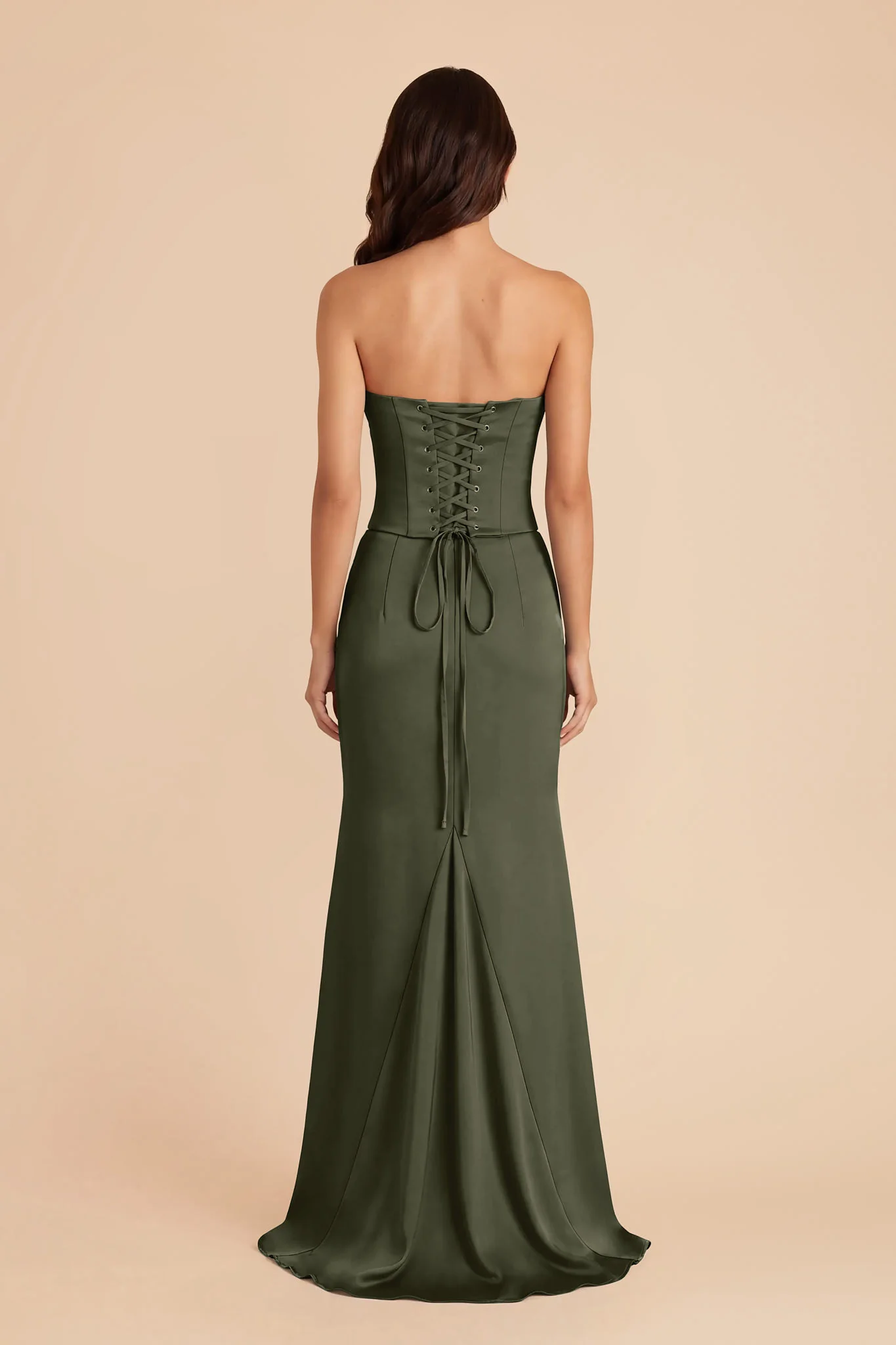 Cher Matte Satin Set - Olive - Image 5