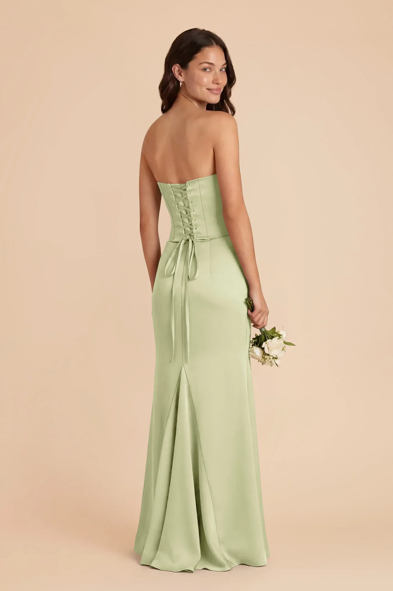 Cher Matte Satin Set - Pale Pistachio - Image 4