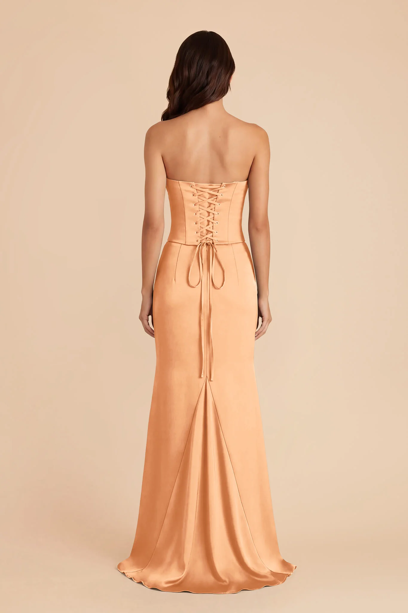 Cher Matte Satin Set - Peach - Image 5
