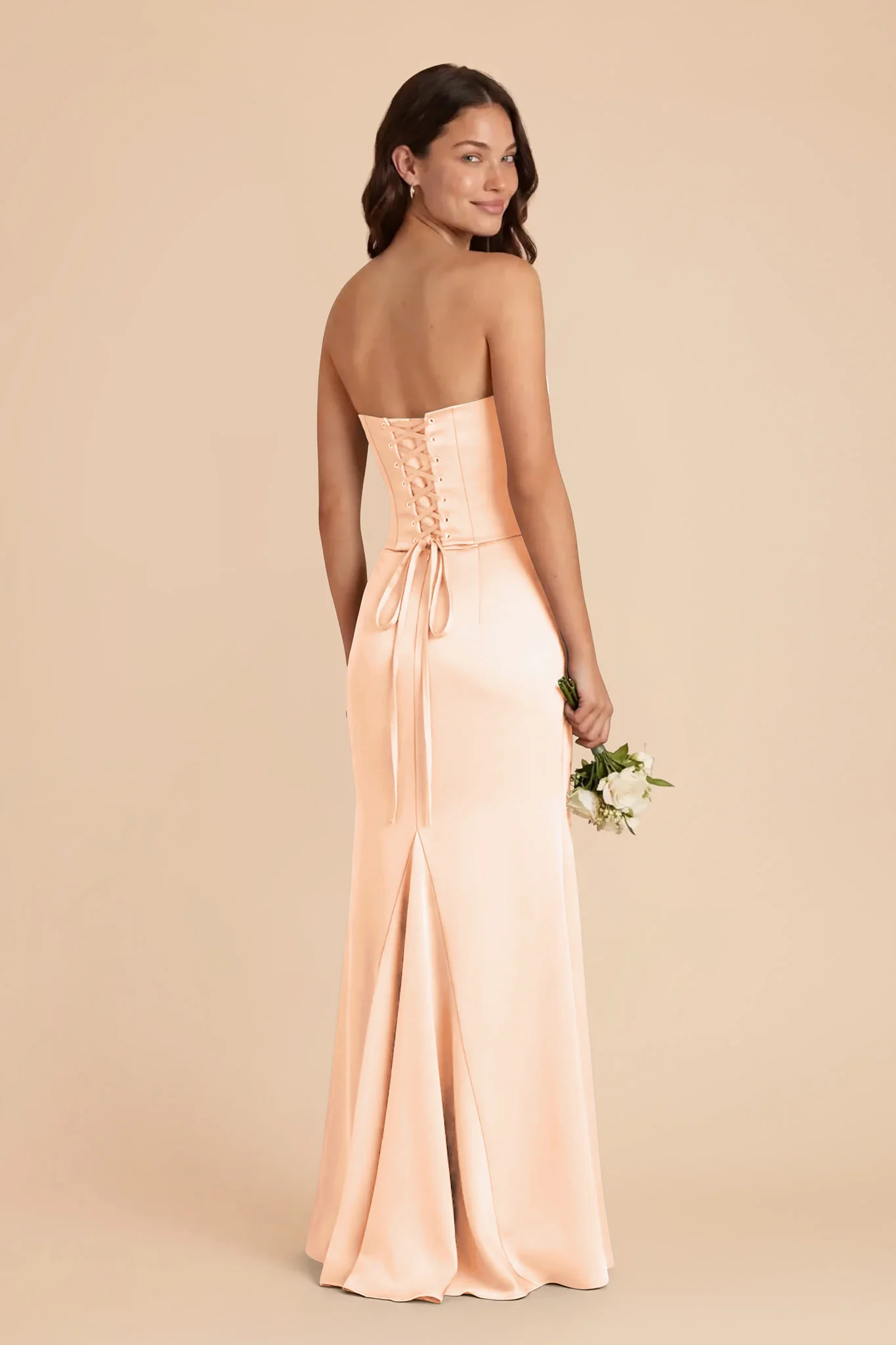 Cher Matte Satin Set - Peach Cream - Image 4