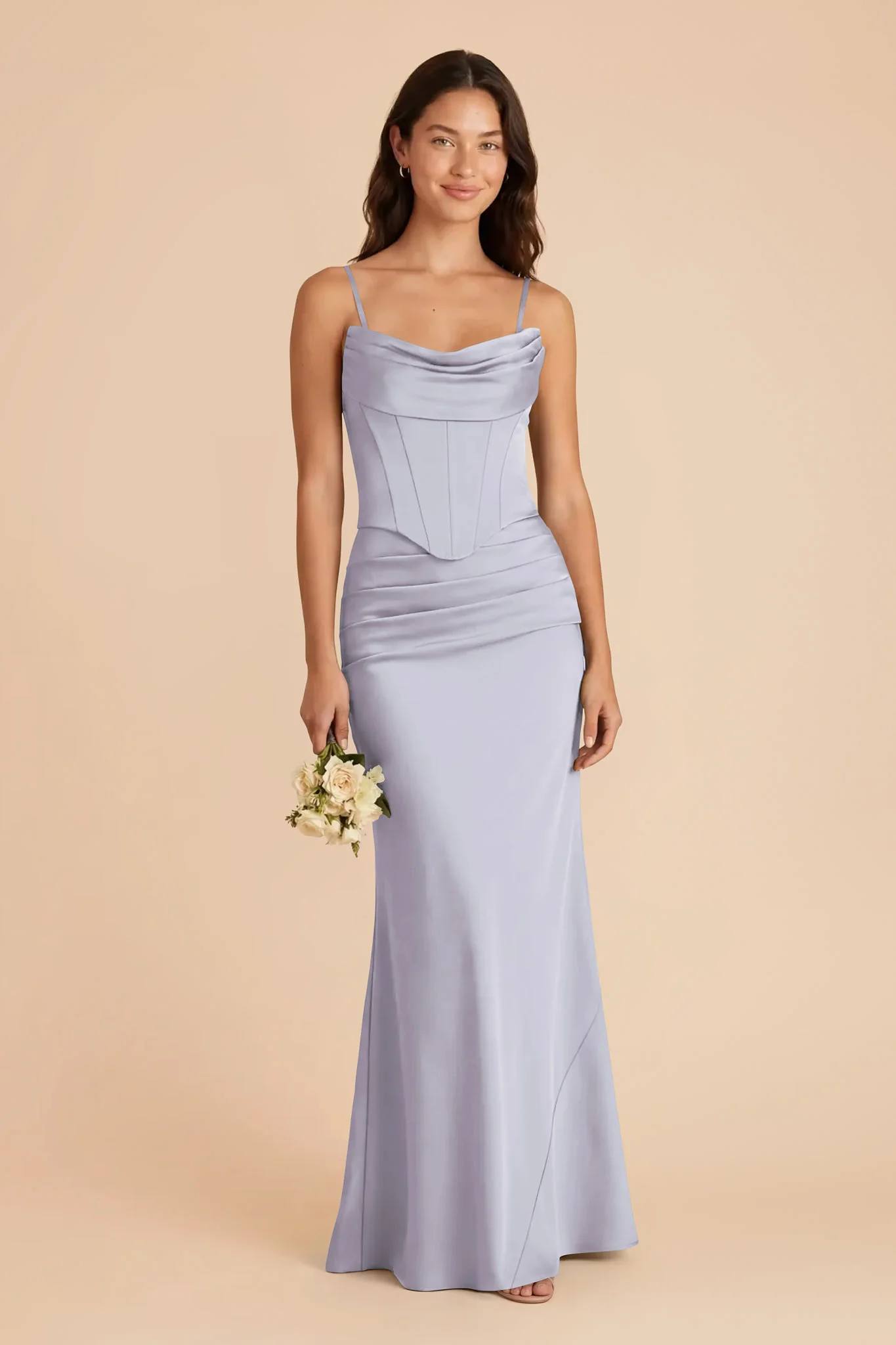 Cher Matte Satin Set - Periwinkle Blue - Image 2