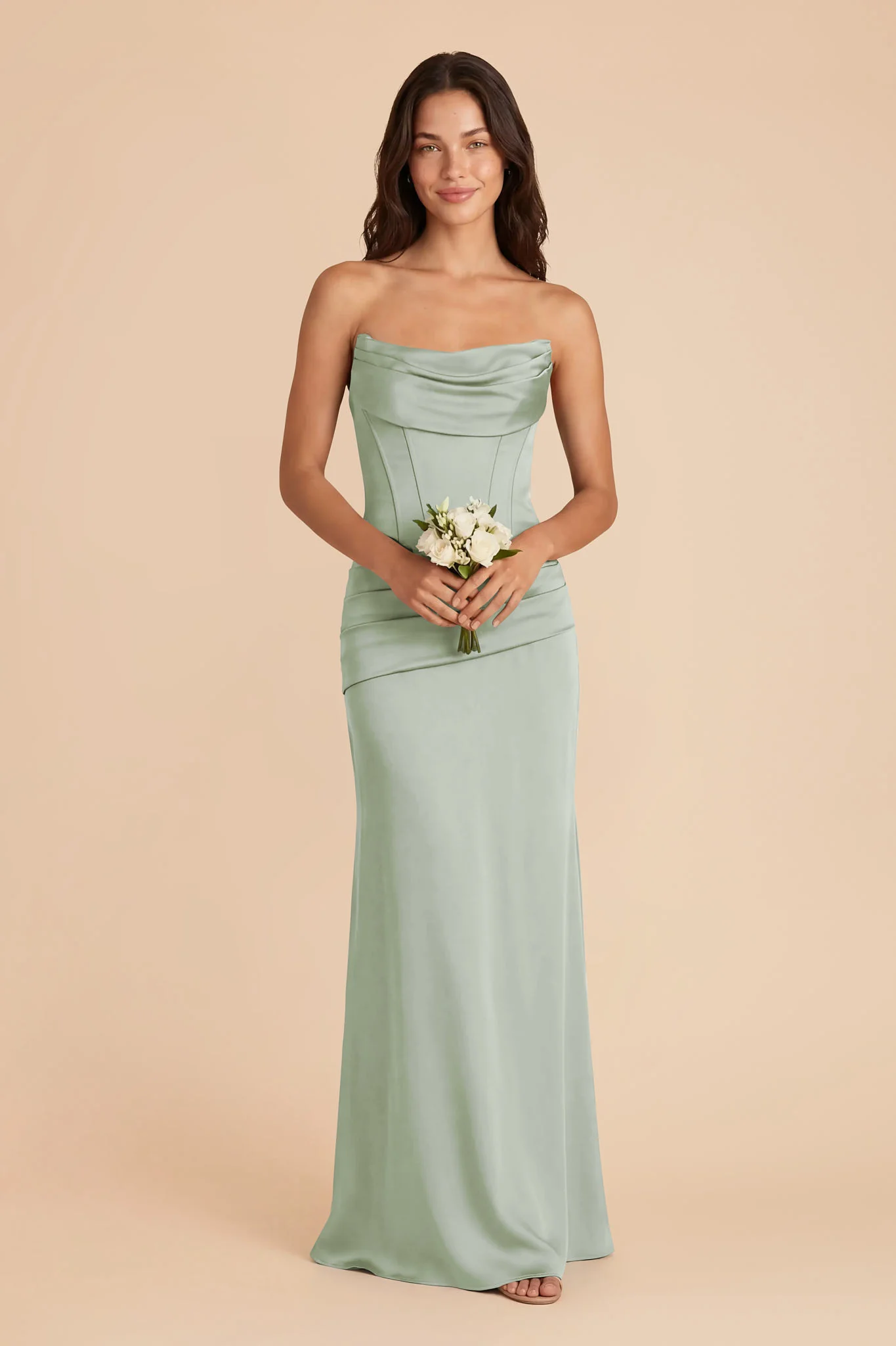 Cher Matte Satin Set - Sage - Image 3