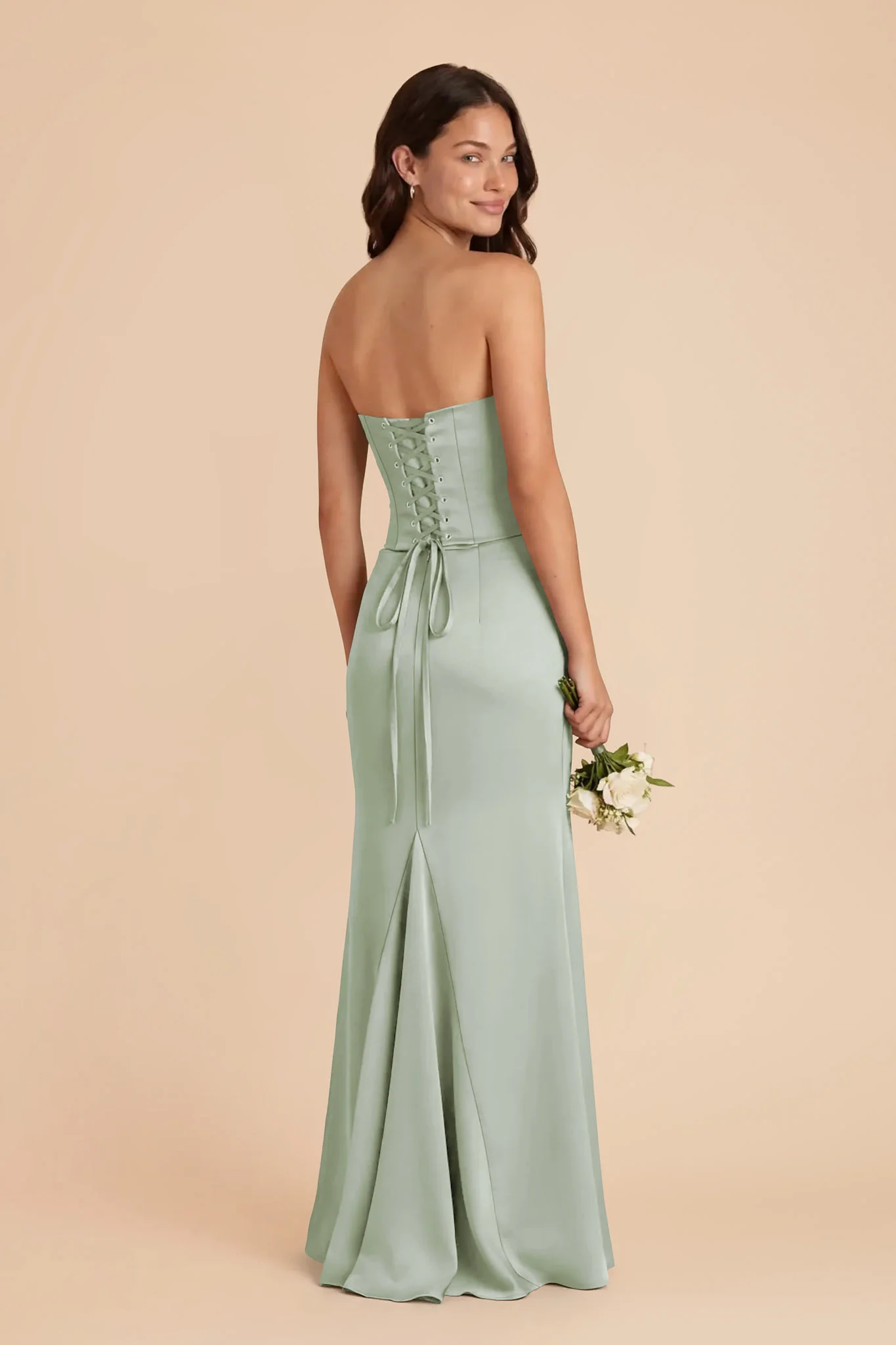 Cher Matte Satin Set - Sage - Image 4