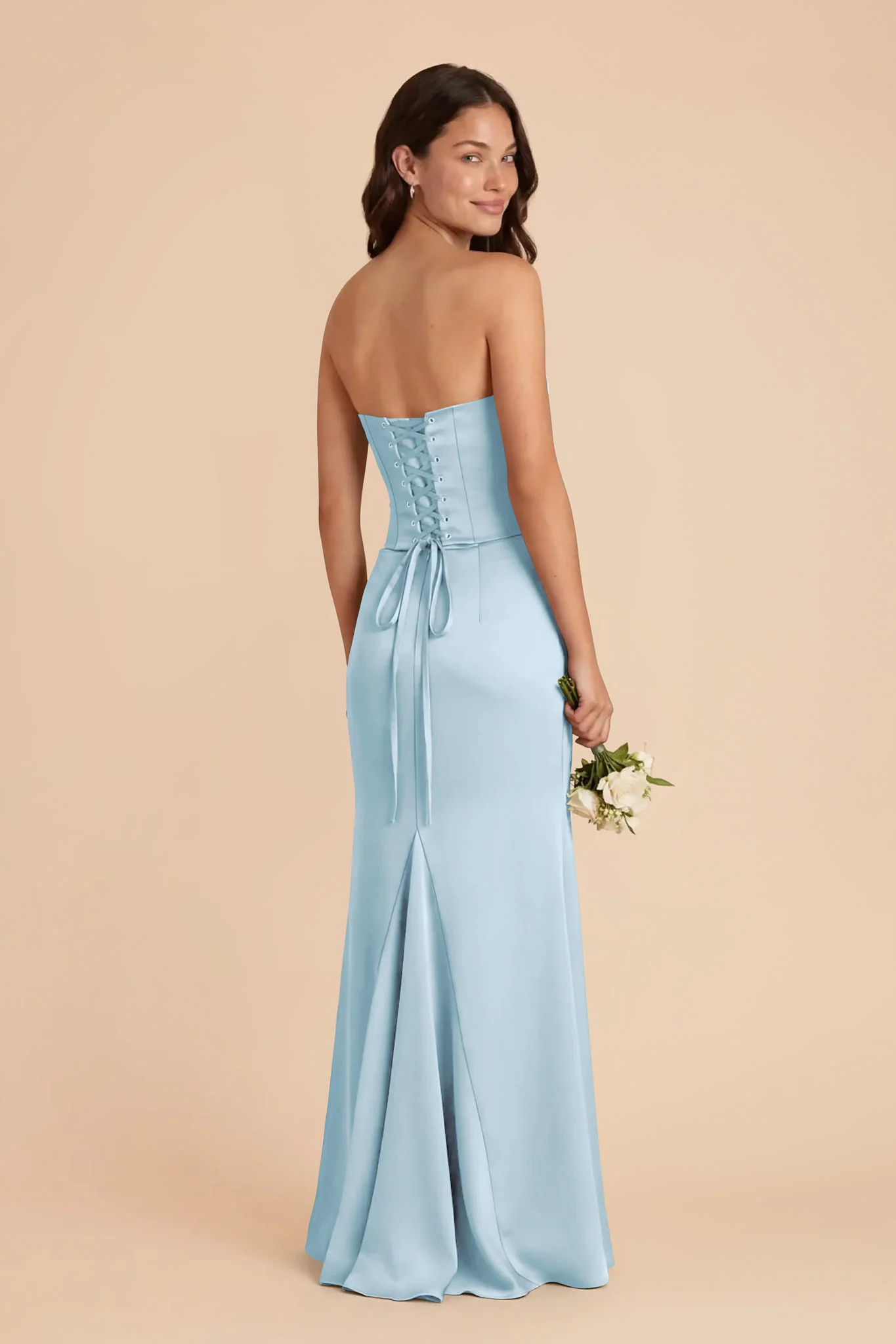 Cher Matte Satin Set - Sky Blue - Image 4