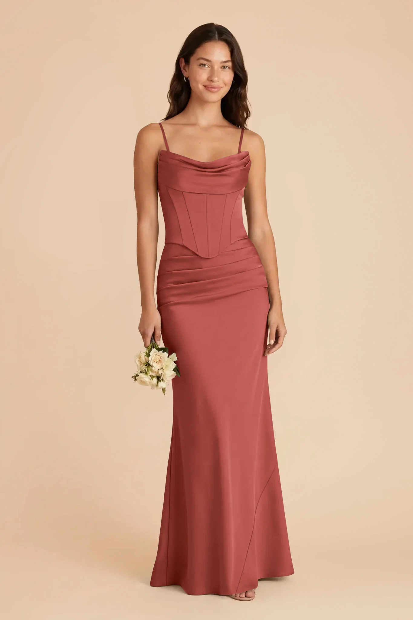 Cher Matte Satin Set - Spice - Image 2