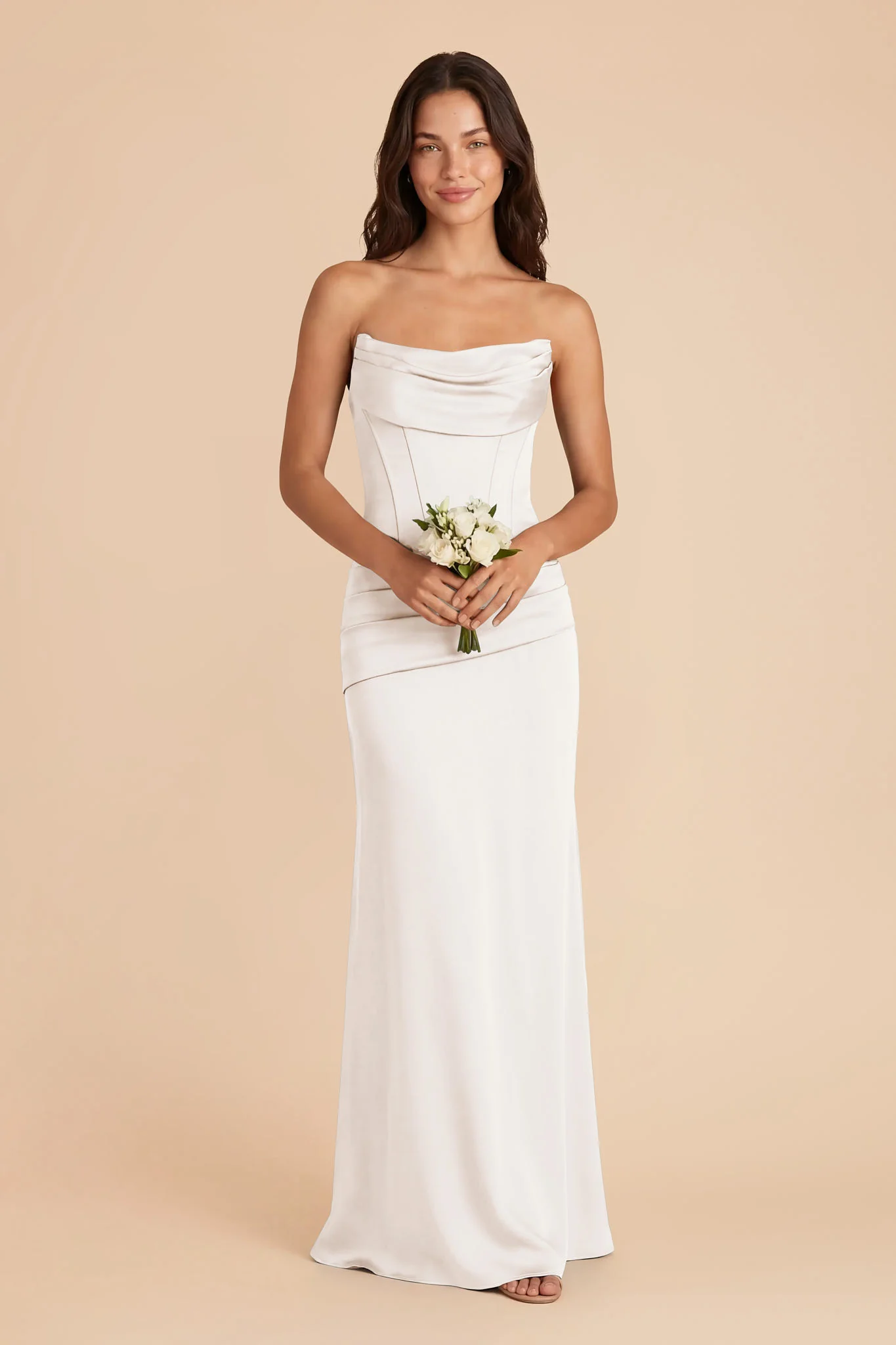 Cher Matte Satin Set - White - Image 3