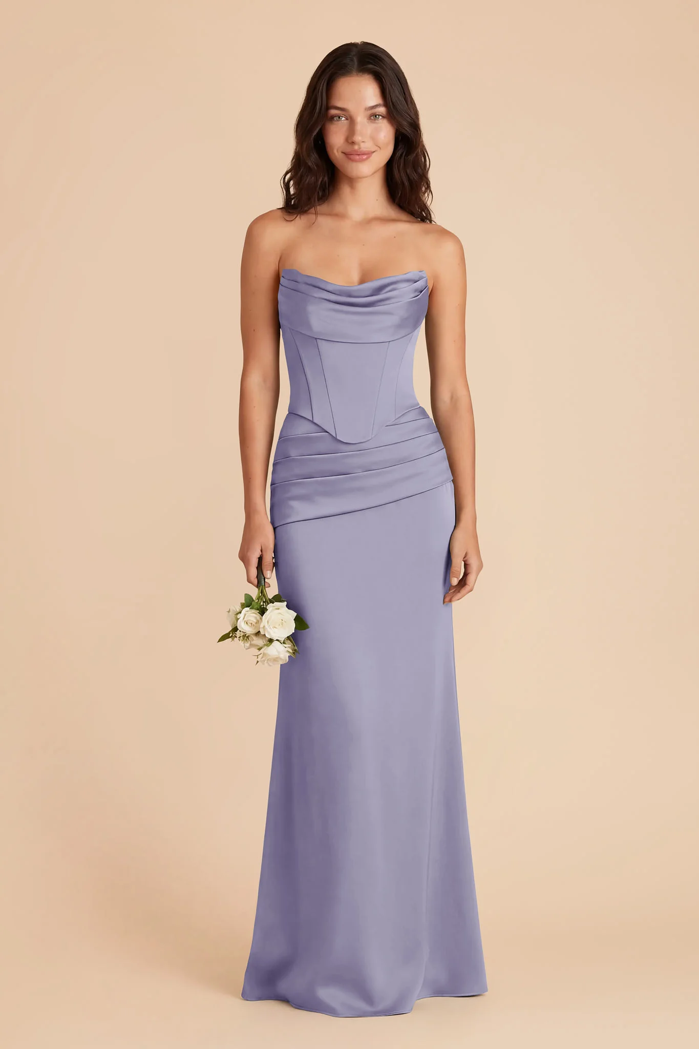 Cher Matte Satin Set - Wisteria