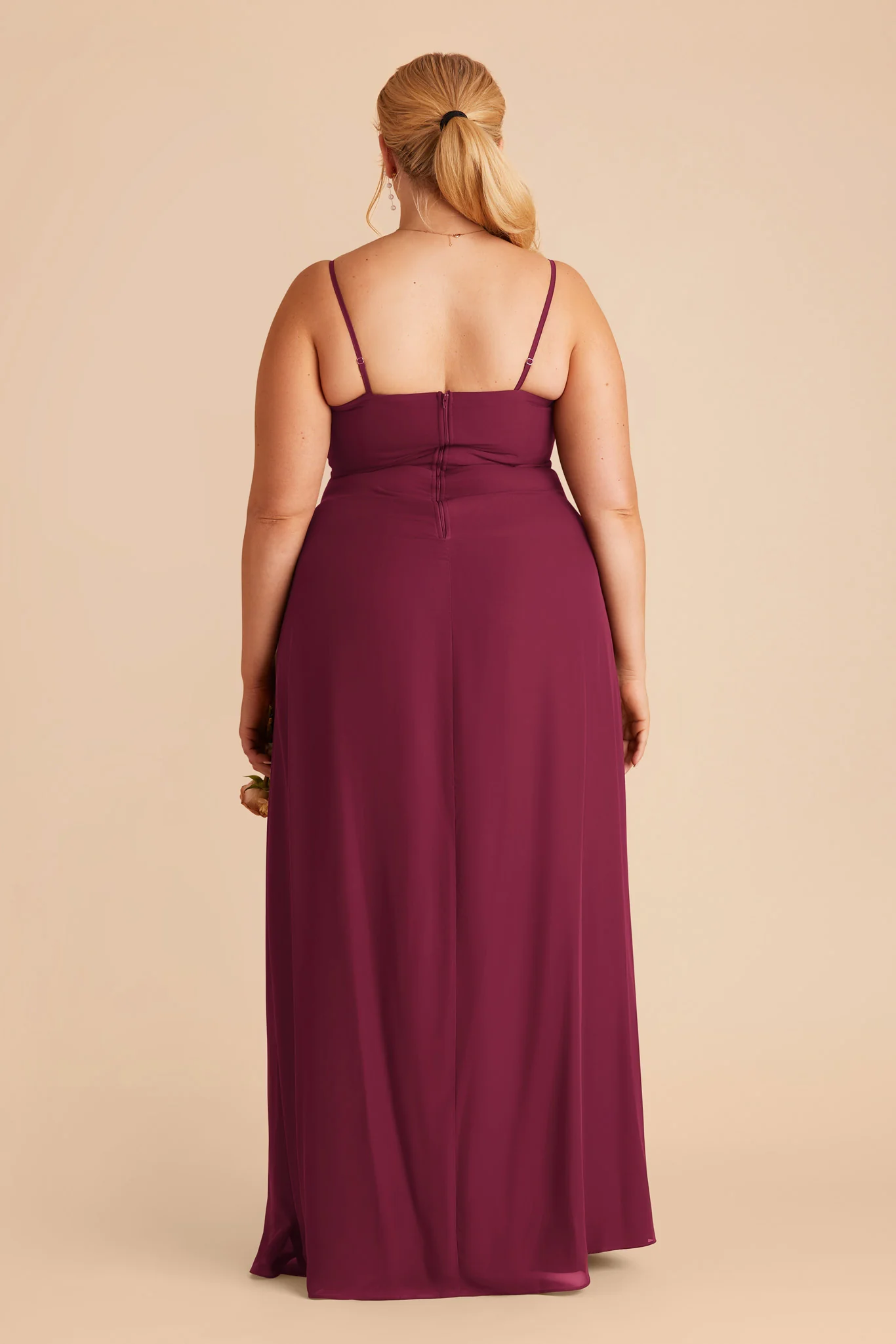 Chris Chiffon Dress - Berry - Image 8