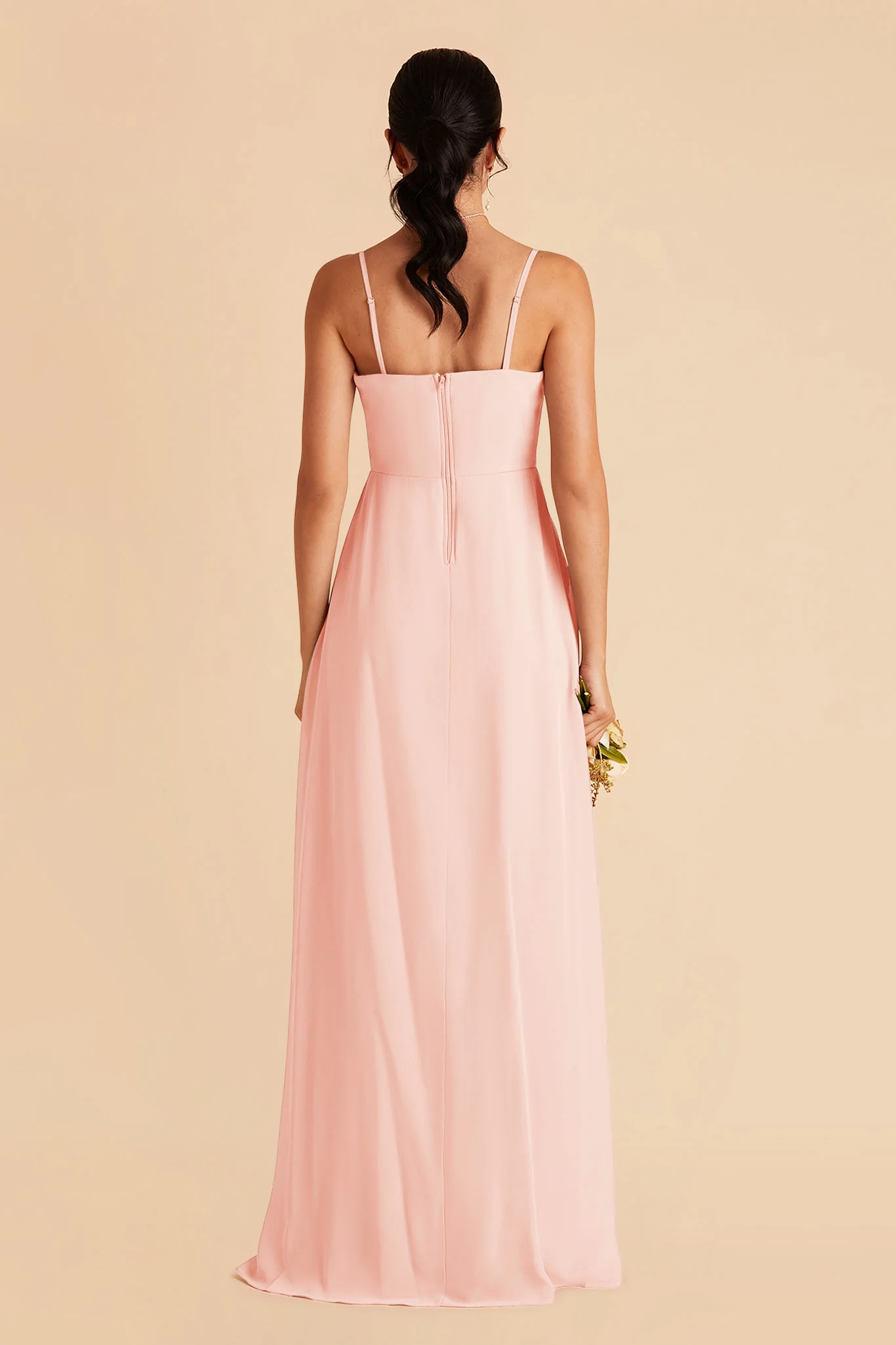 Chris Chiffon Dress - Blush Pink - Image 6