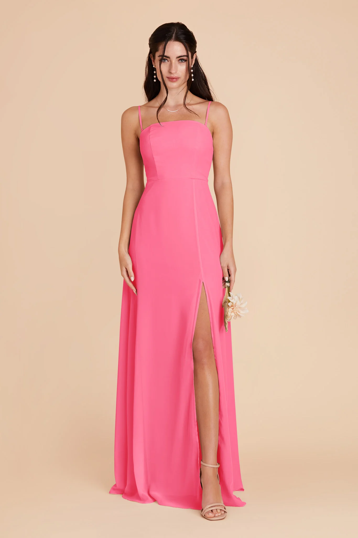 Chris Chiffon Dress - Bon Bon Pink - Image 5
