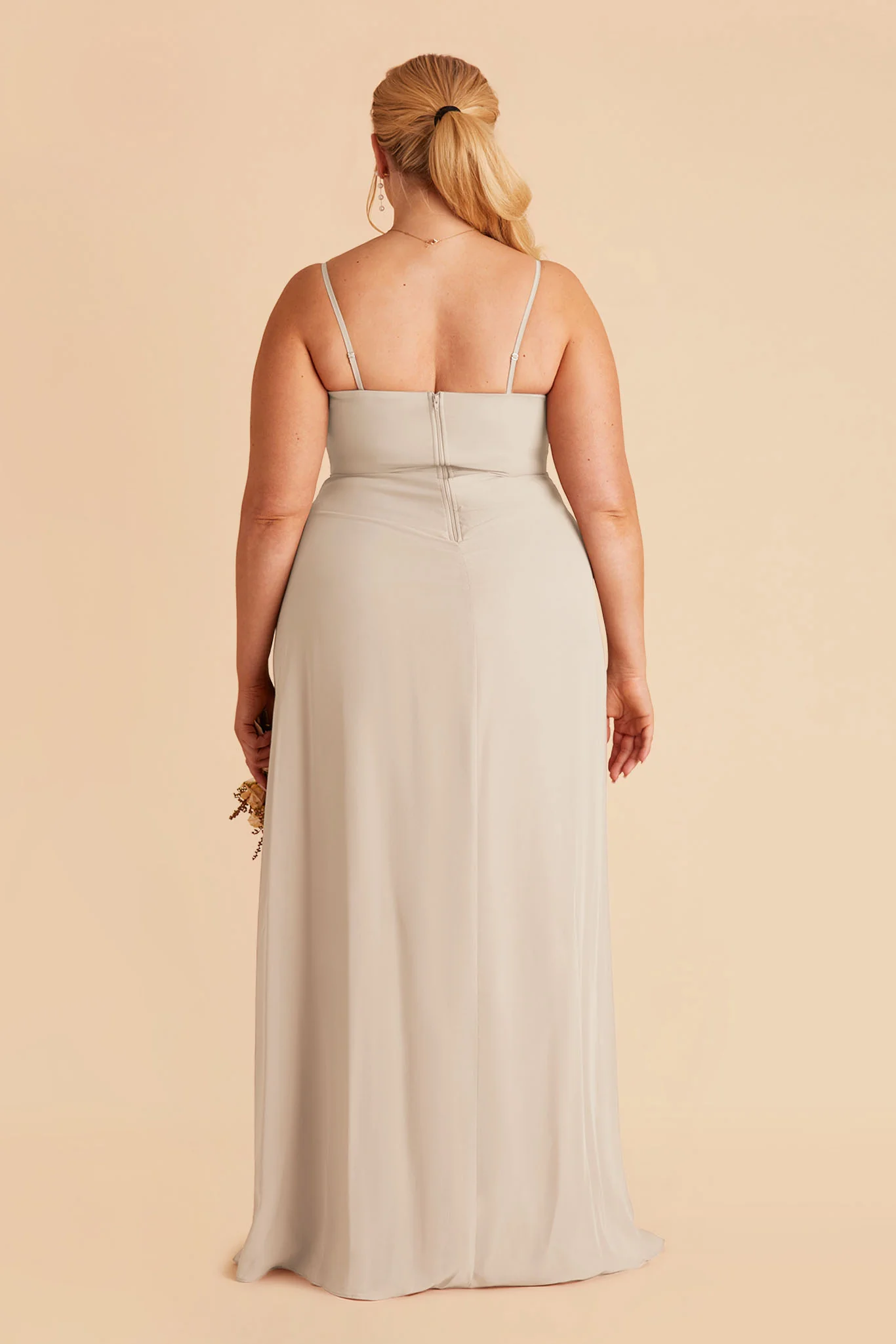 Chris Chiffon Dress - Classic Champagne - Image 10