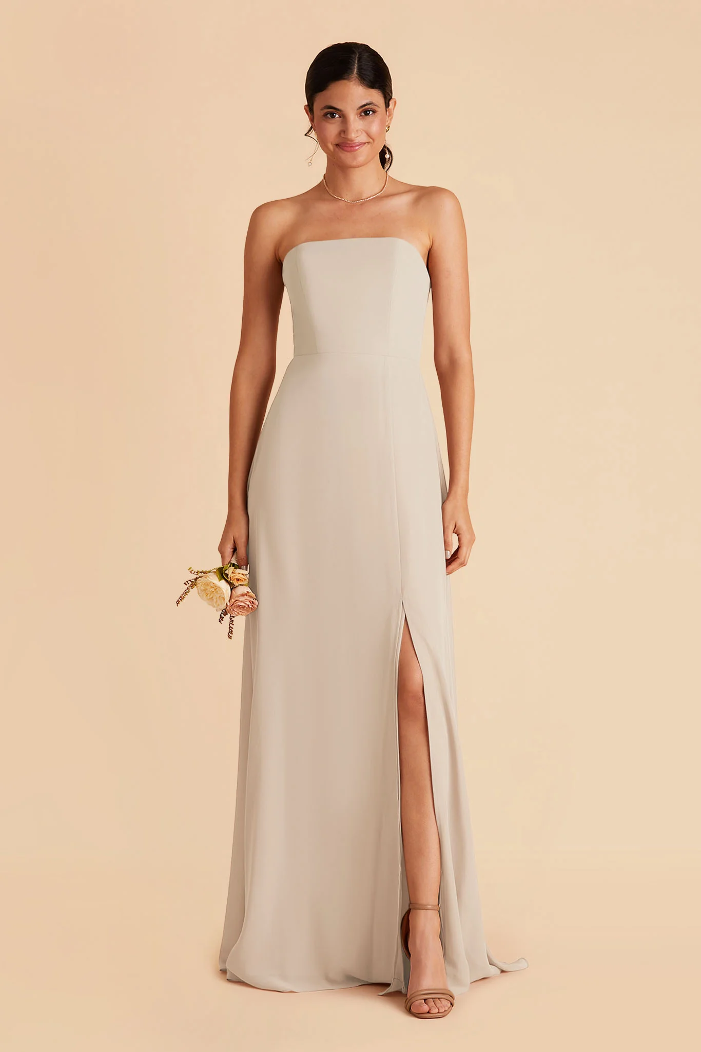 Chris Chiffon Dress - Classic Champagne - Image 4