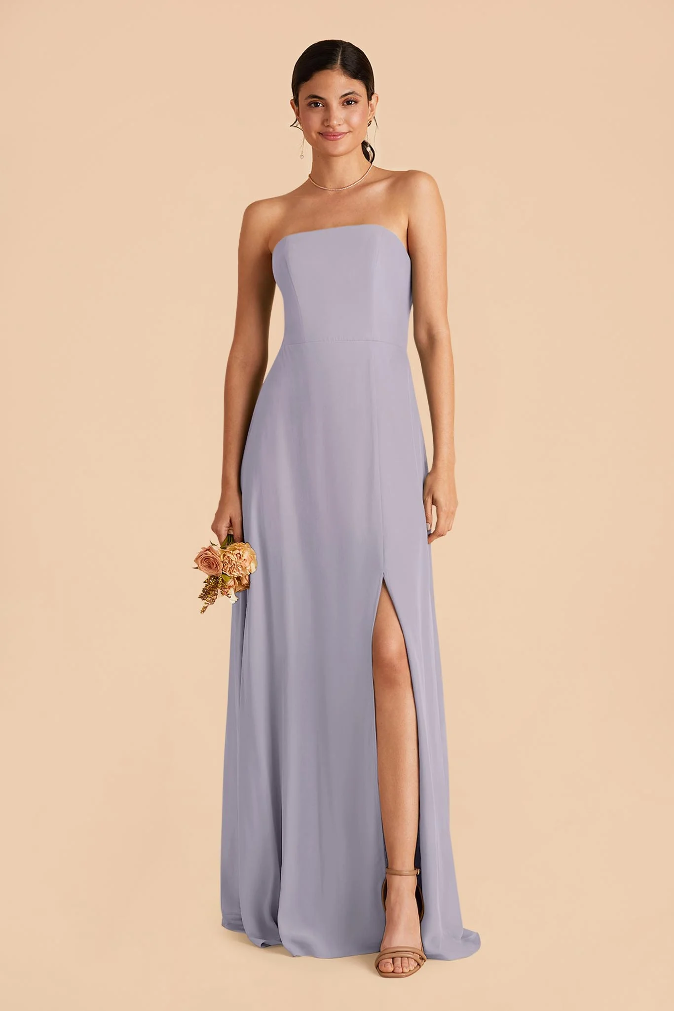 Chris Chiffon Dress - Dusty Lilac - Image 4