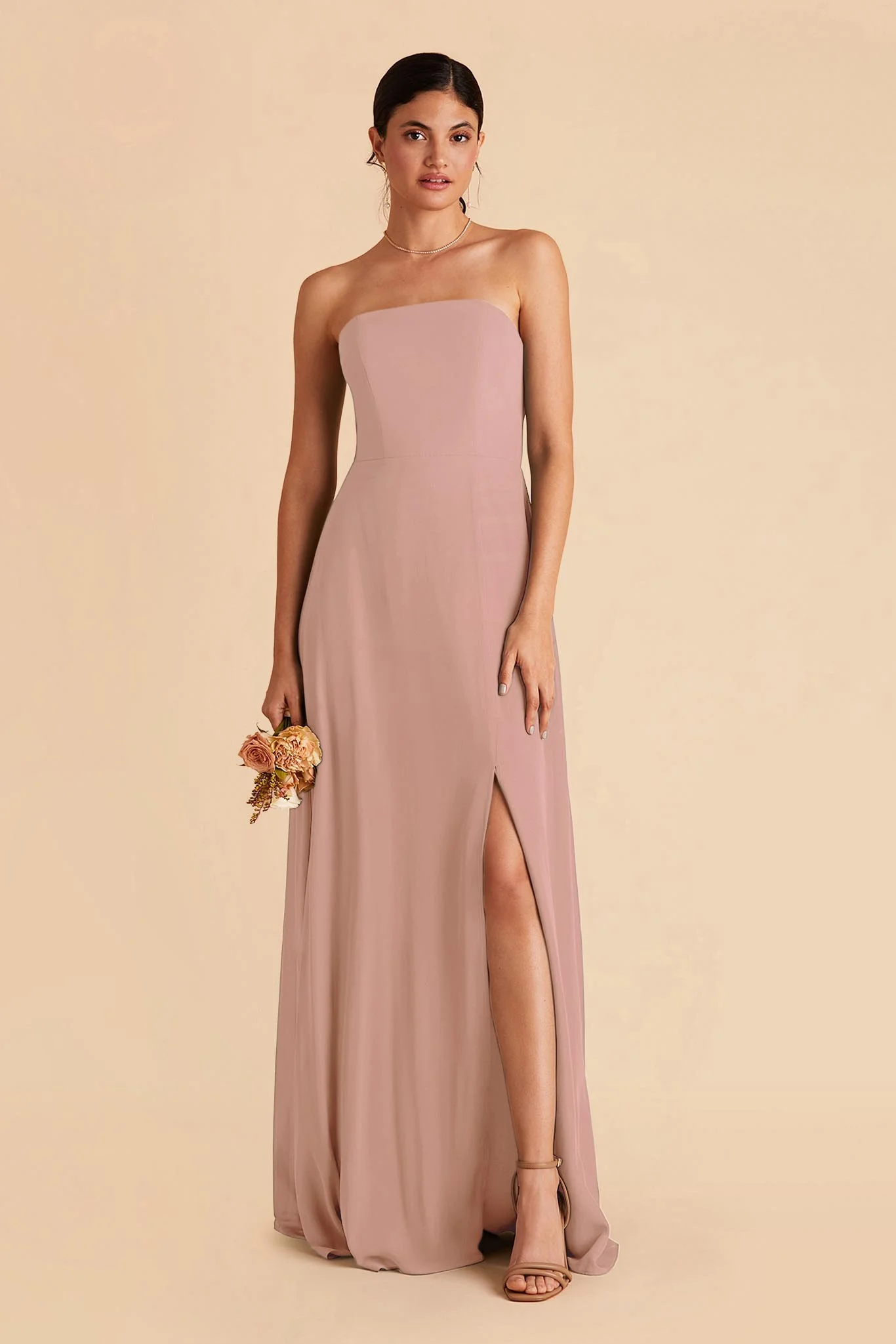 Chris Chiffon Dress - English Rose