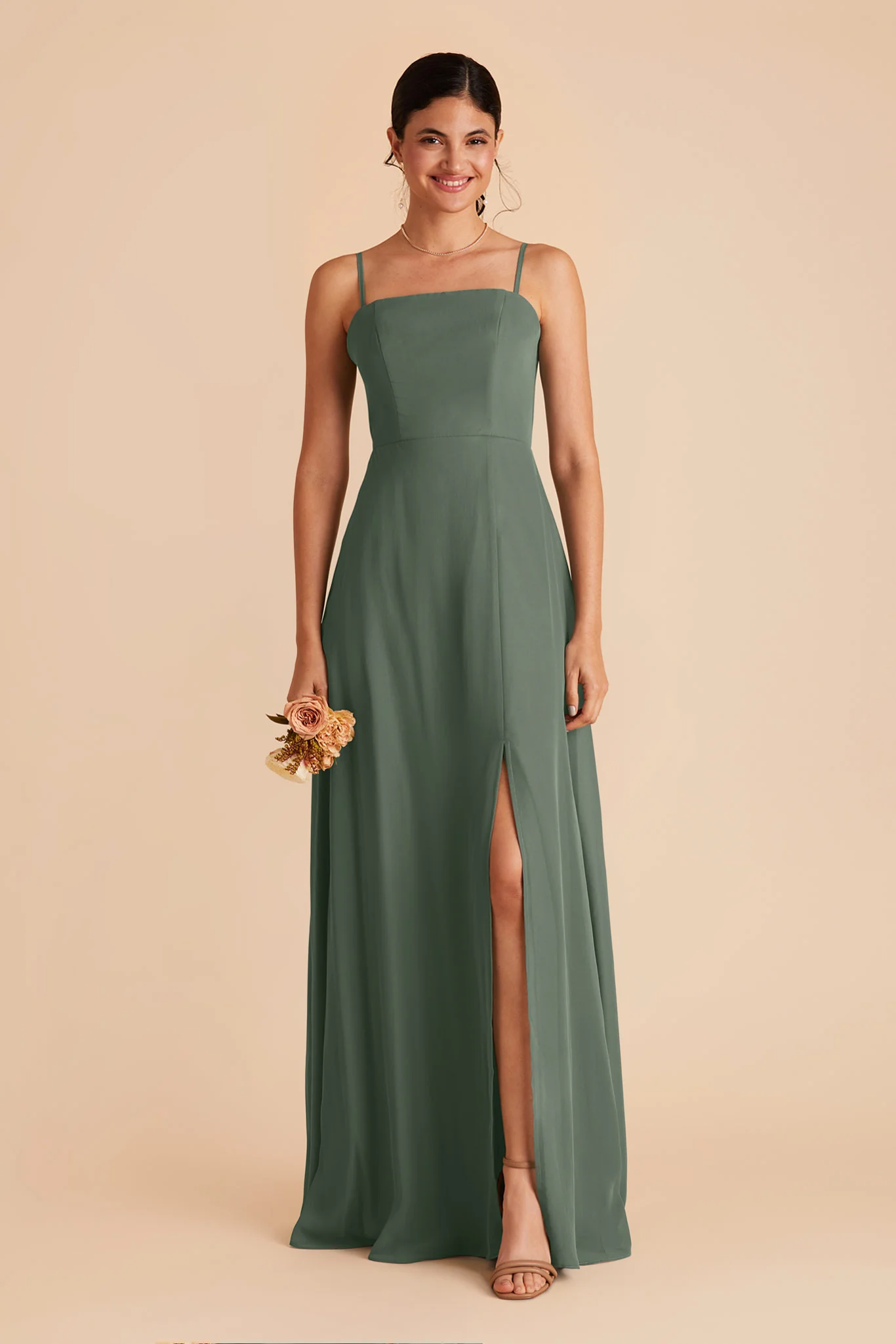 Chris Chiffon Dress - Eucalyptus - Image 3