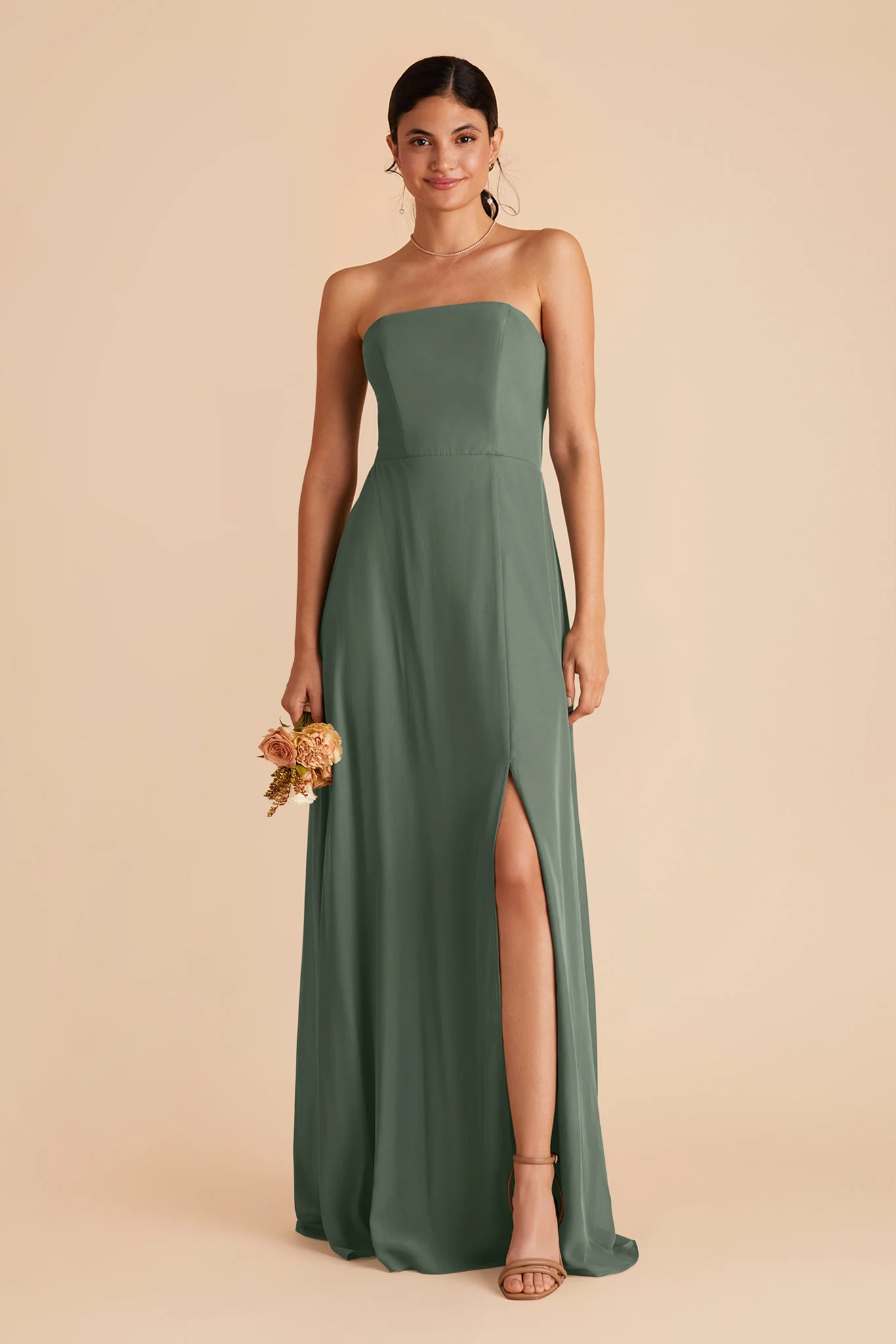Chris Chiffon Dress - Eucalyptus - Image 4