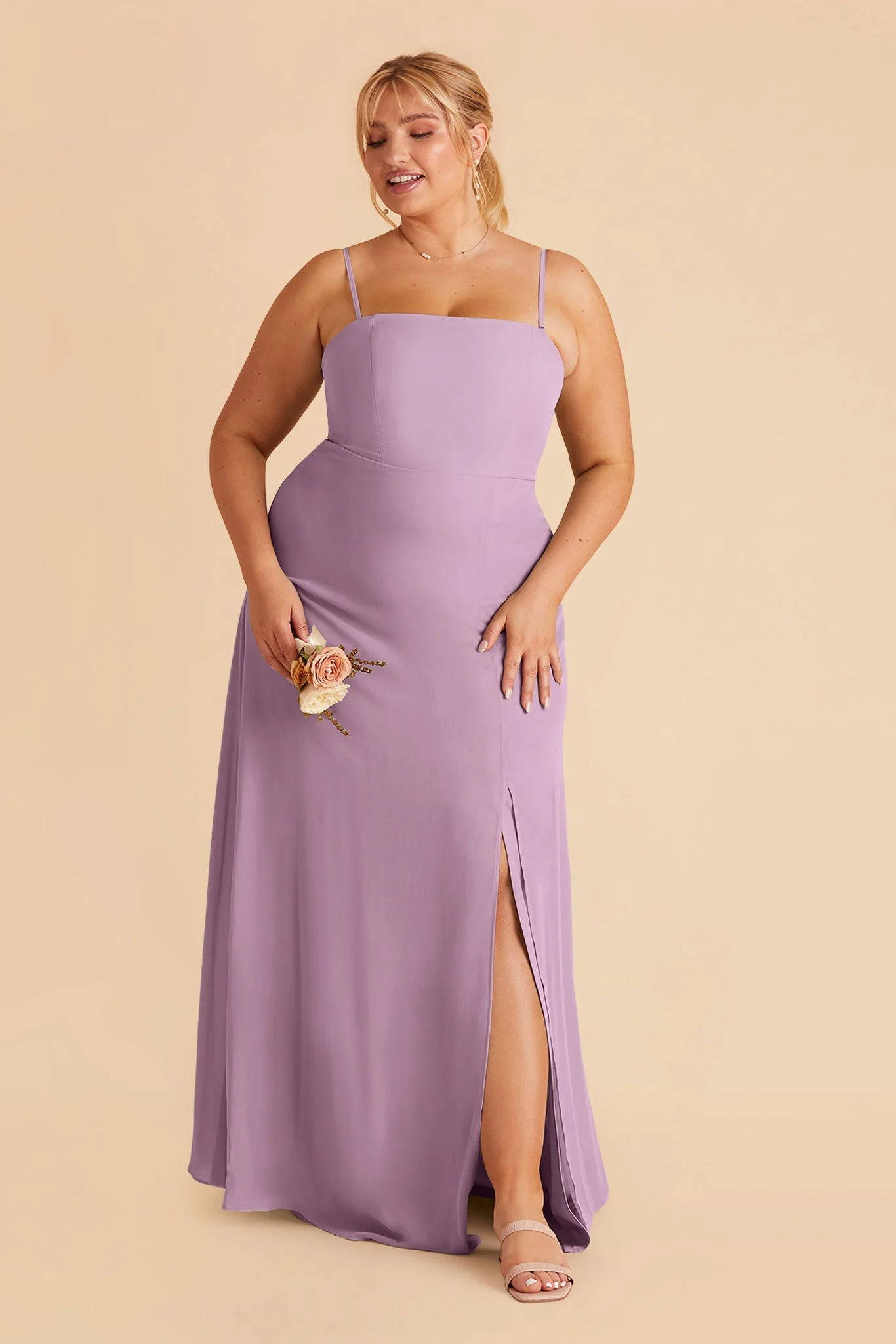 Chris Chiffon Dress - Lavender - Image 8