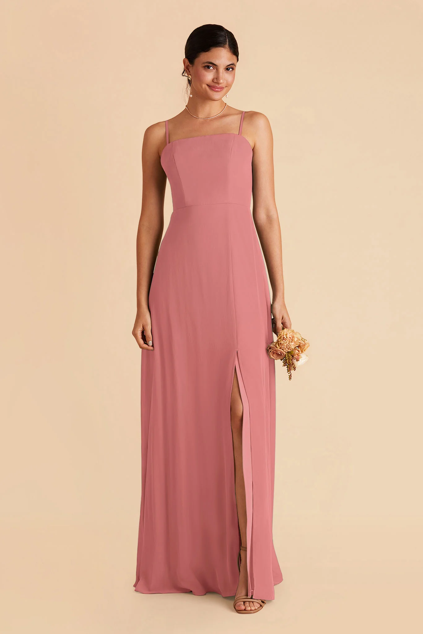 Chris Chiffon Dress - Mulberry
