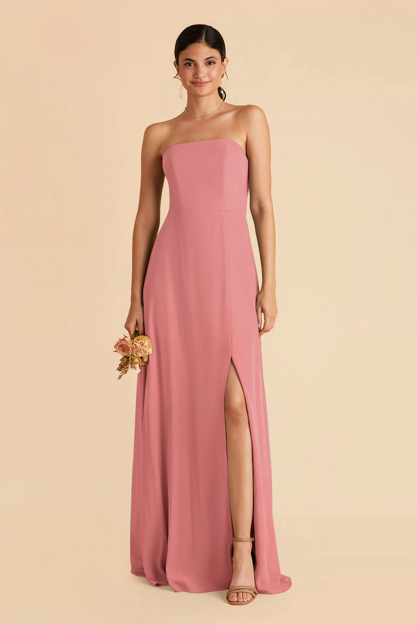 Chris Chiffon Dress - Mulberry - Image 3