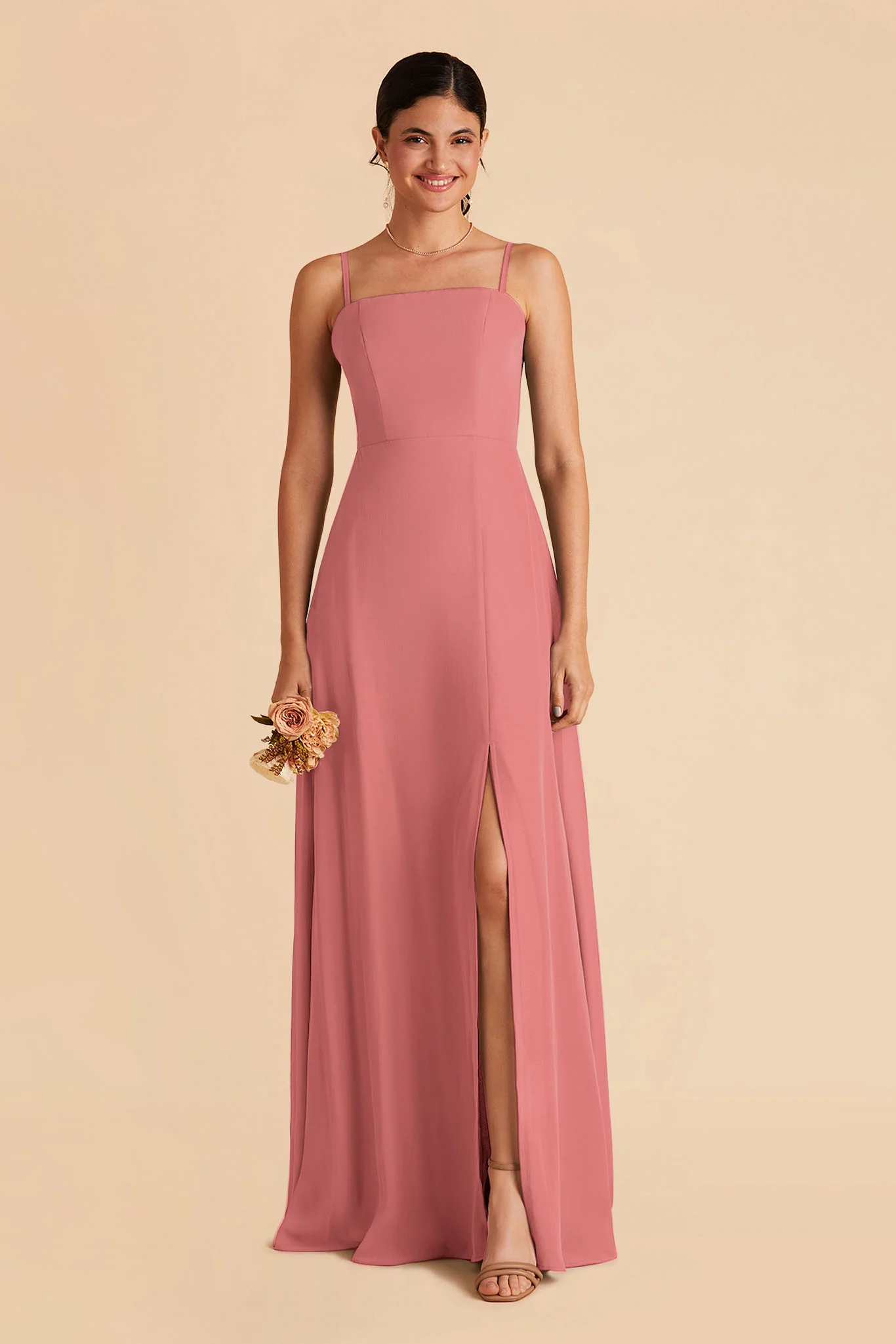 Chris Chiffon Dress - Mulberry - Image 4