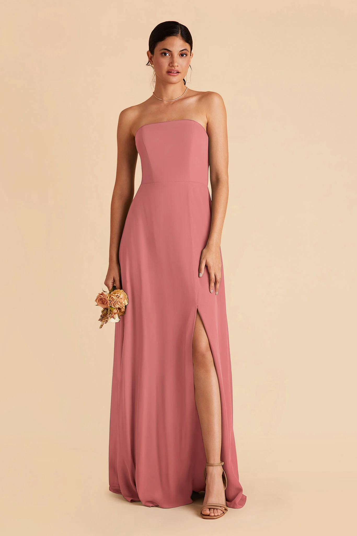 Chris Chiffon Dress - Mulberry - Image 5