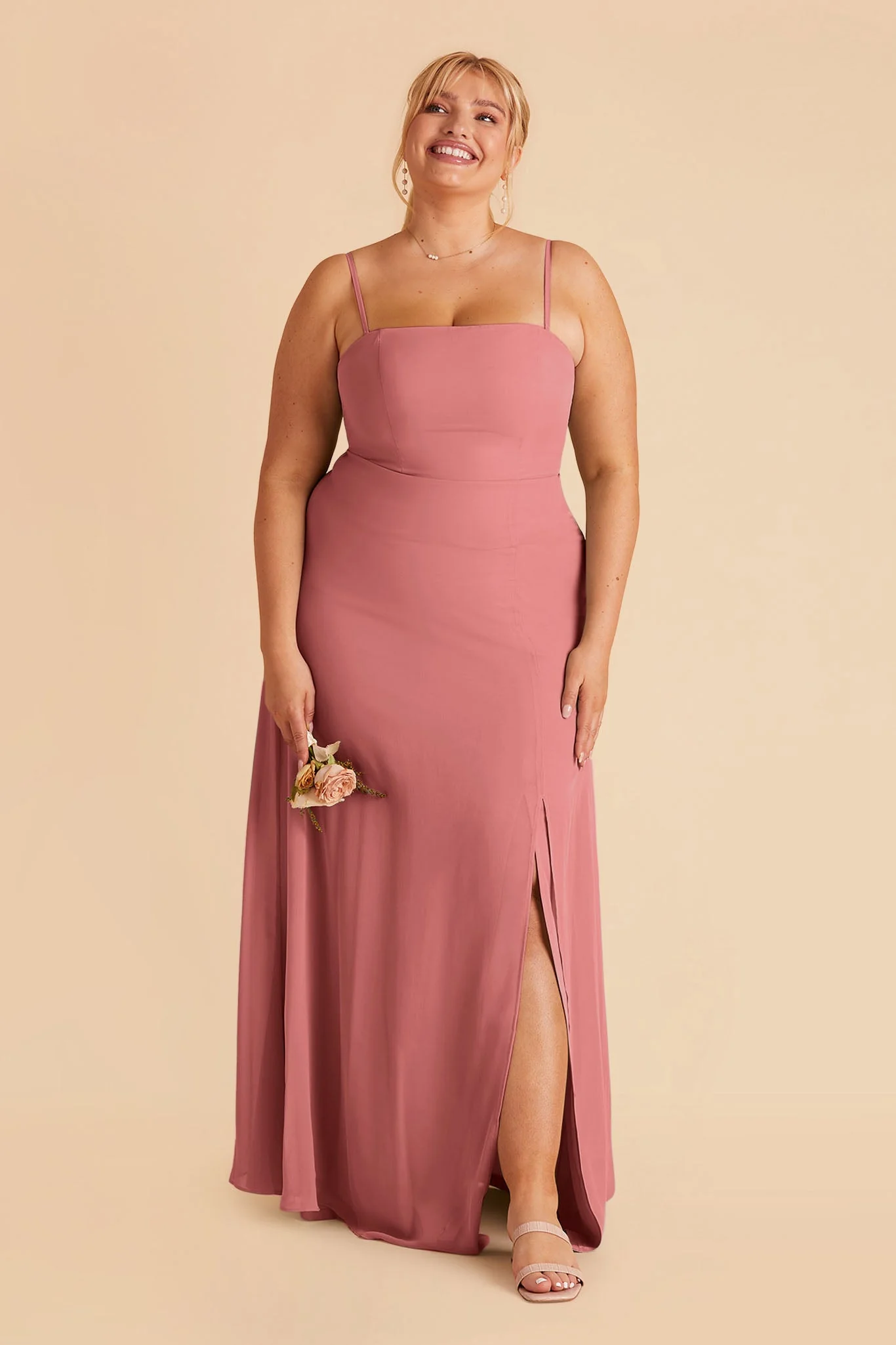 Chris Chiffon Dress - Mulberry - Image 8