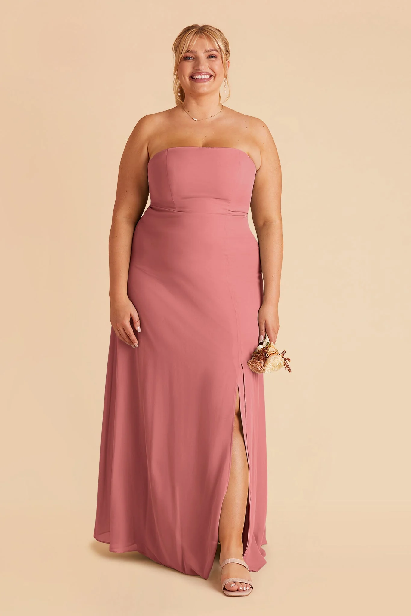 Chris Chiffon Dress - Mulberry - Image 9
