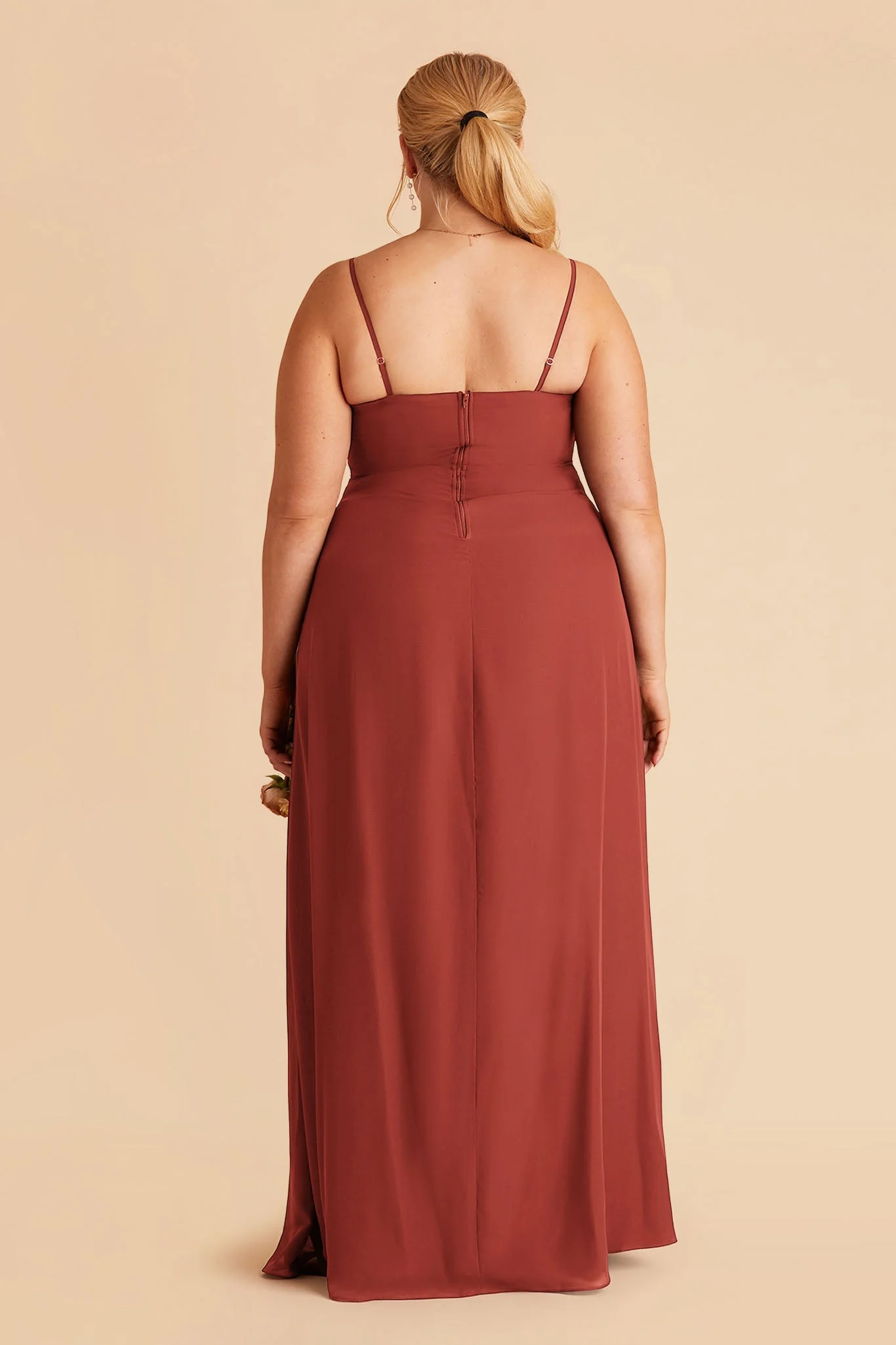 Chris Chiffon Dress - Spice - Image 10