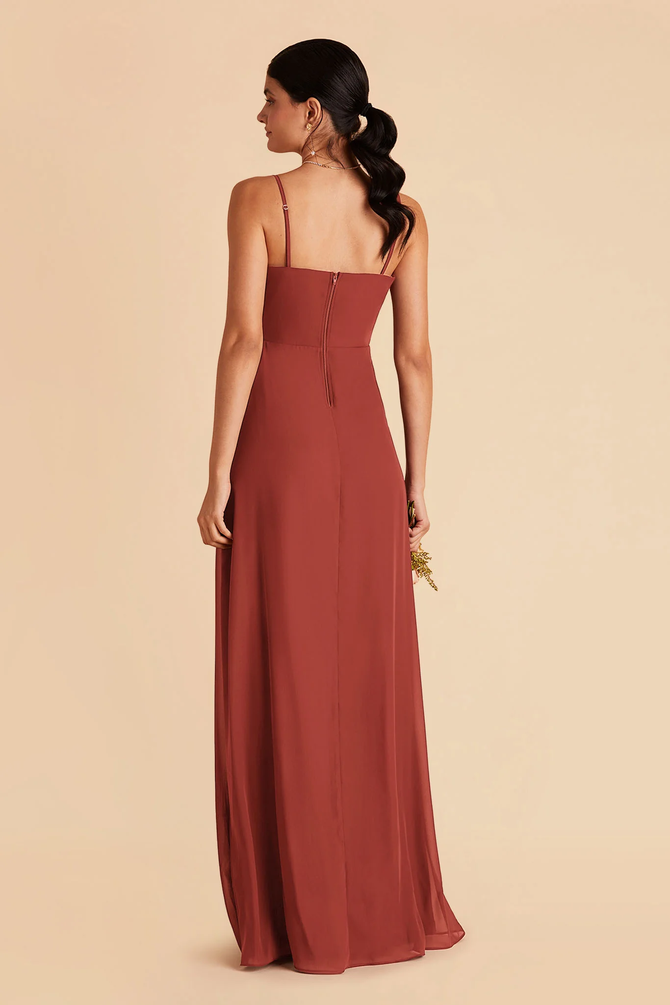 Chris Chiffon Dress - Spice - Image 6