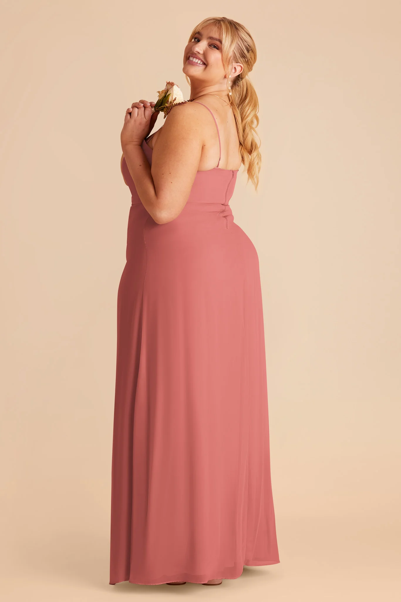 Chris Chiffon Dress - Wild Rose - Image 7