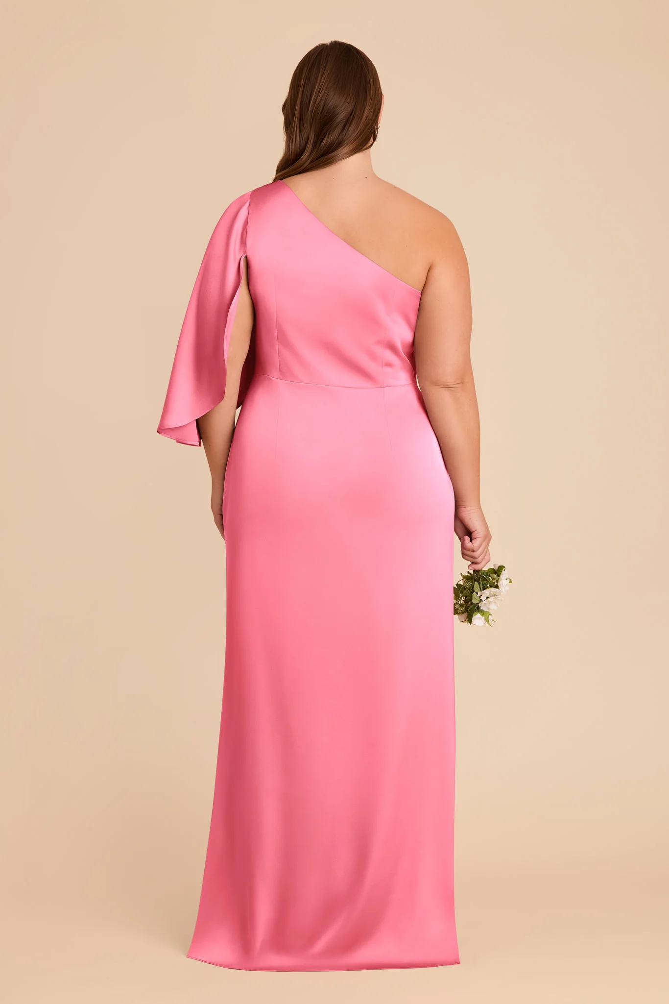 Christine Matte Satin Dress - Bon Bon Pink - Image 10