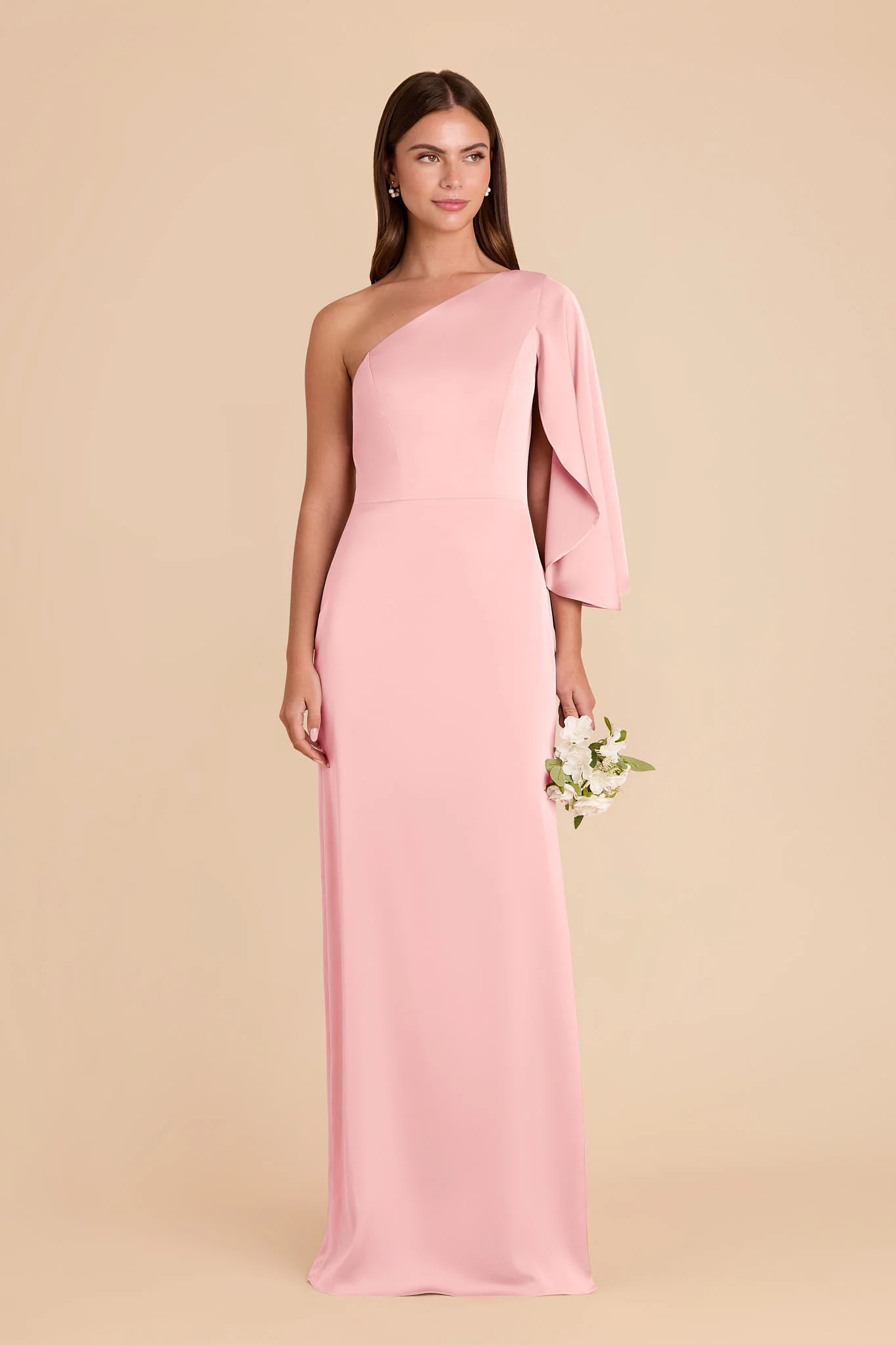Christine Matte Satin Dress - Bubblegum Pink - Image 3