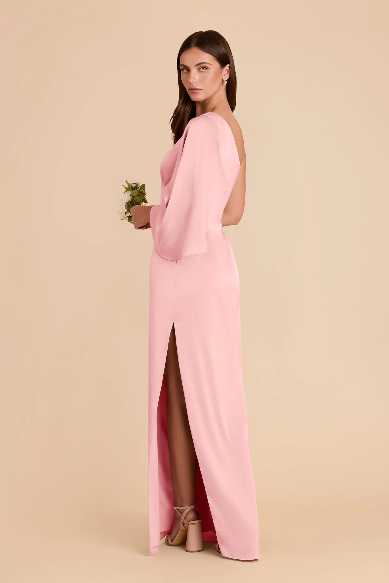 Christine Matte Satin Dress - Bubblegum Pink - Image 5