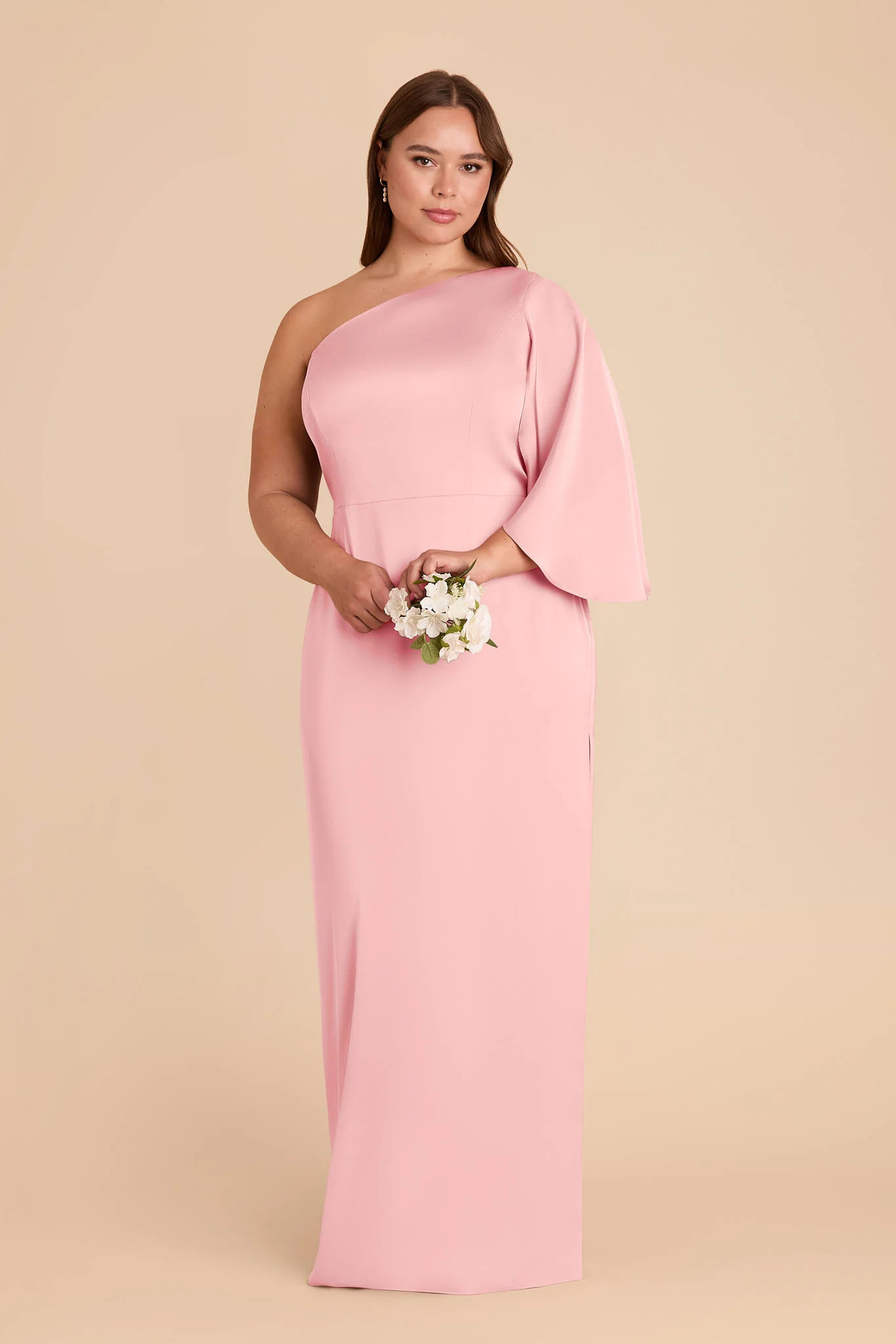 Christine Matte Satin Dress - Bubblegum Pink - Image 7