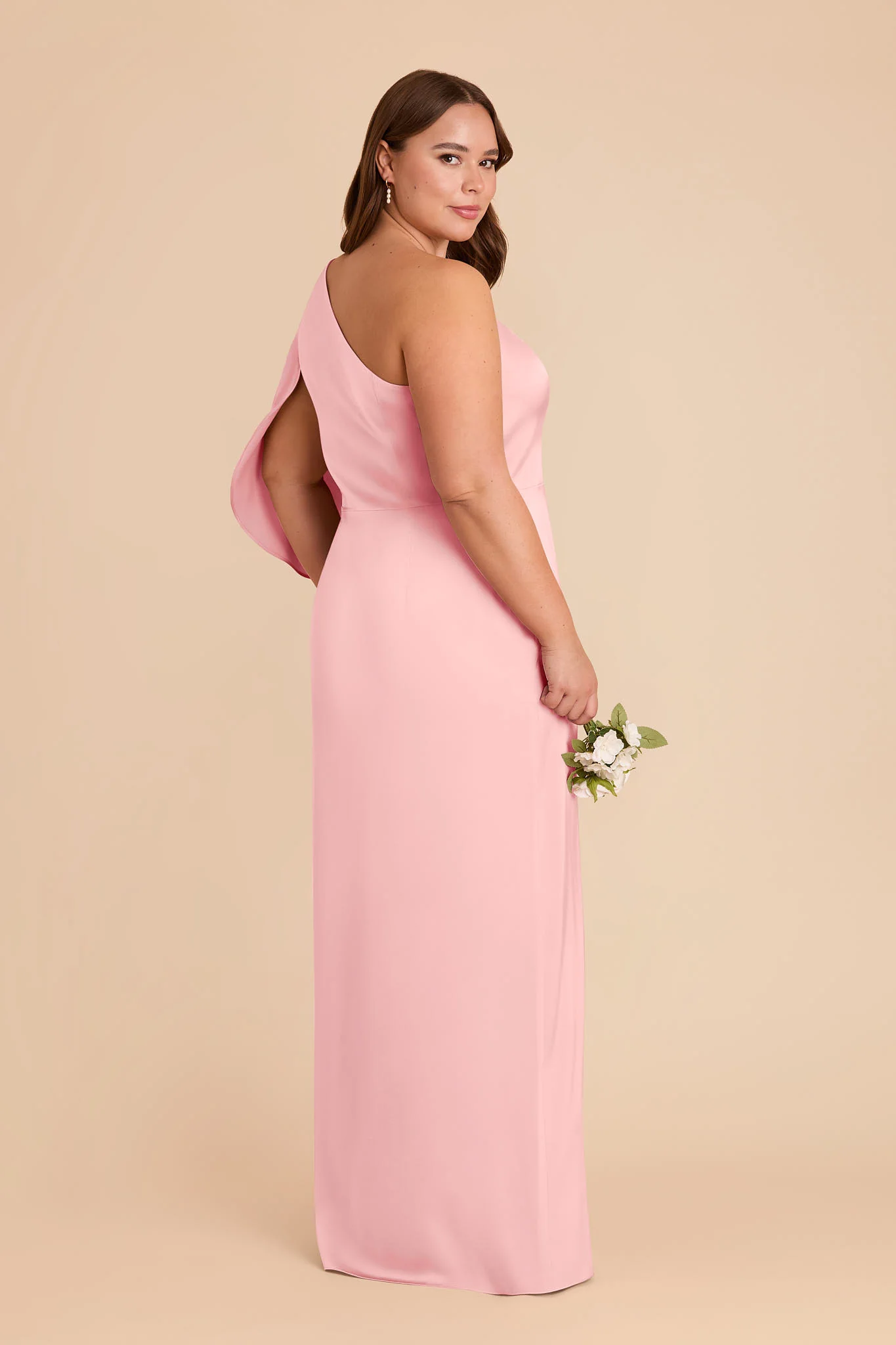 Christine Matte Satin Dress - Bubblegum Pink - Image 9
