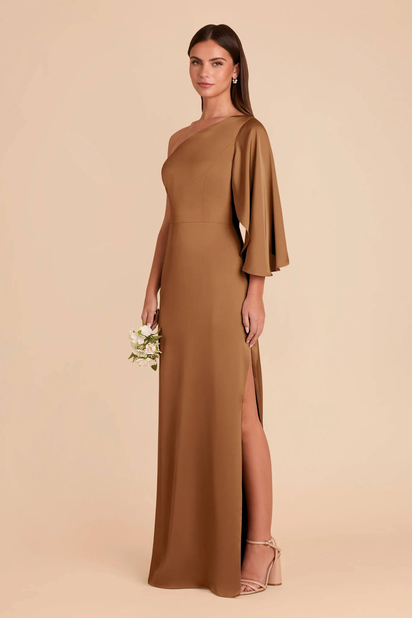 Christine Matte Satin Dress - Copper - Image 4