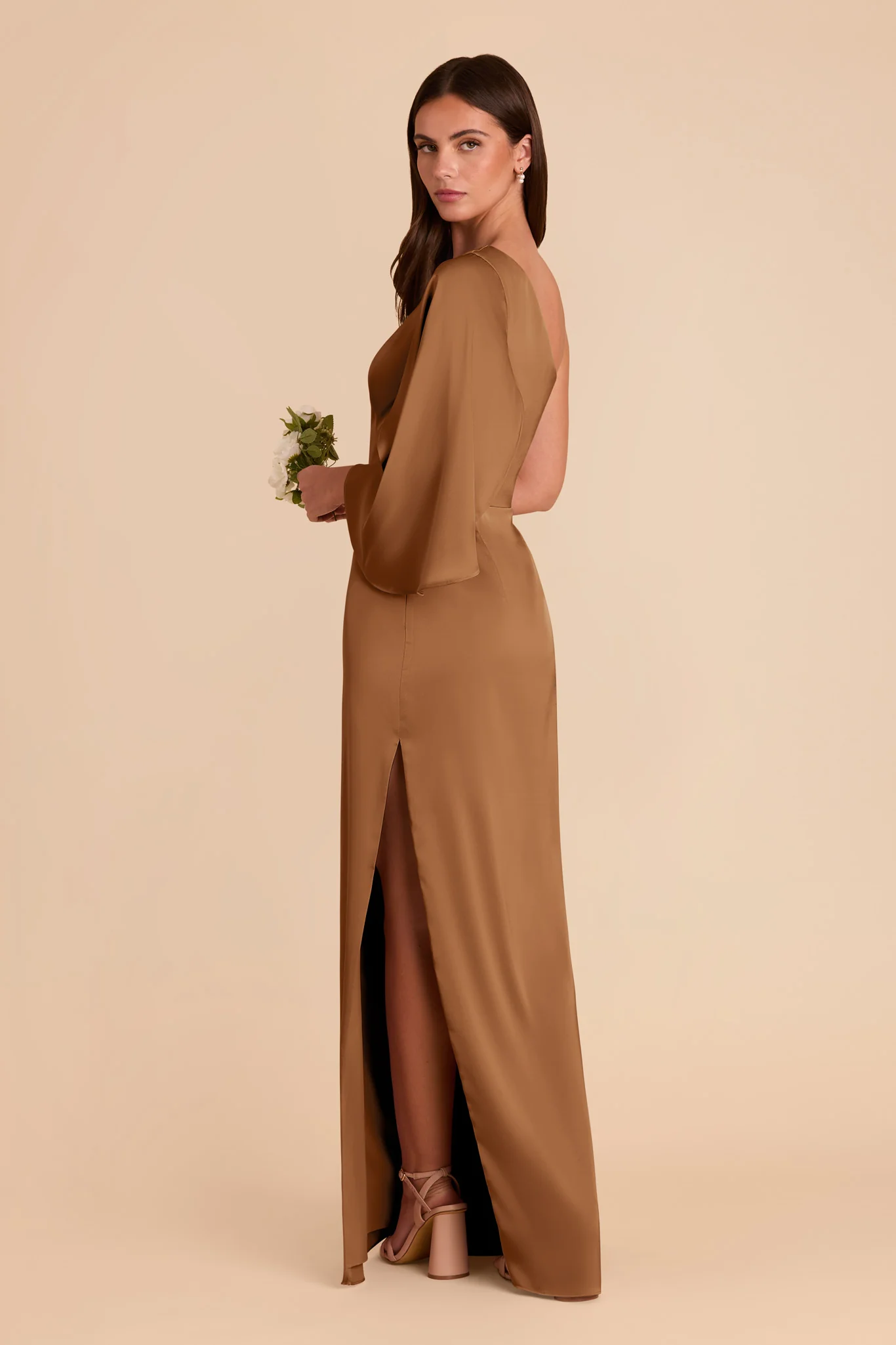 Christine Matte Satin Dress - Copper - Image 5