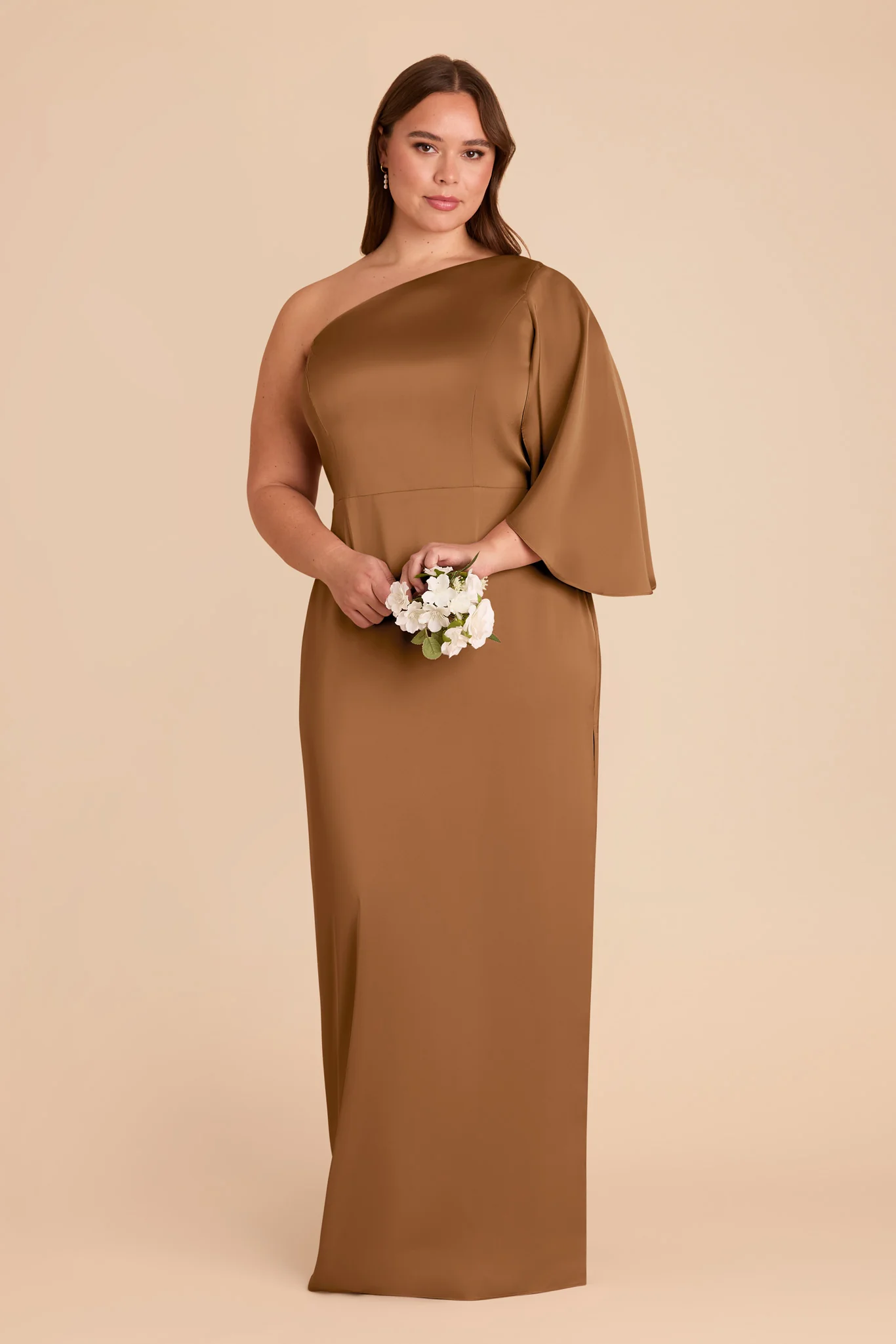 Christine Matte Satin Dress - Copper - Image 7