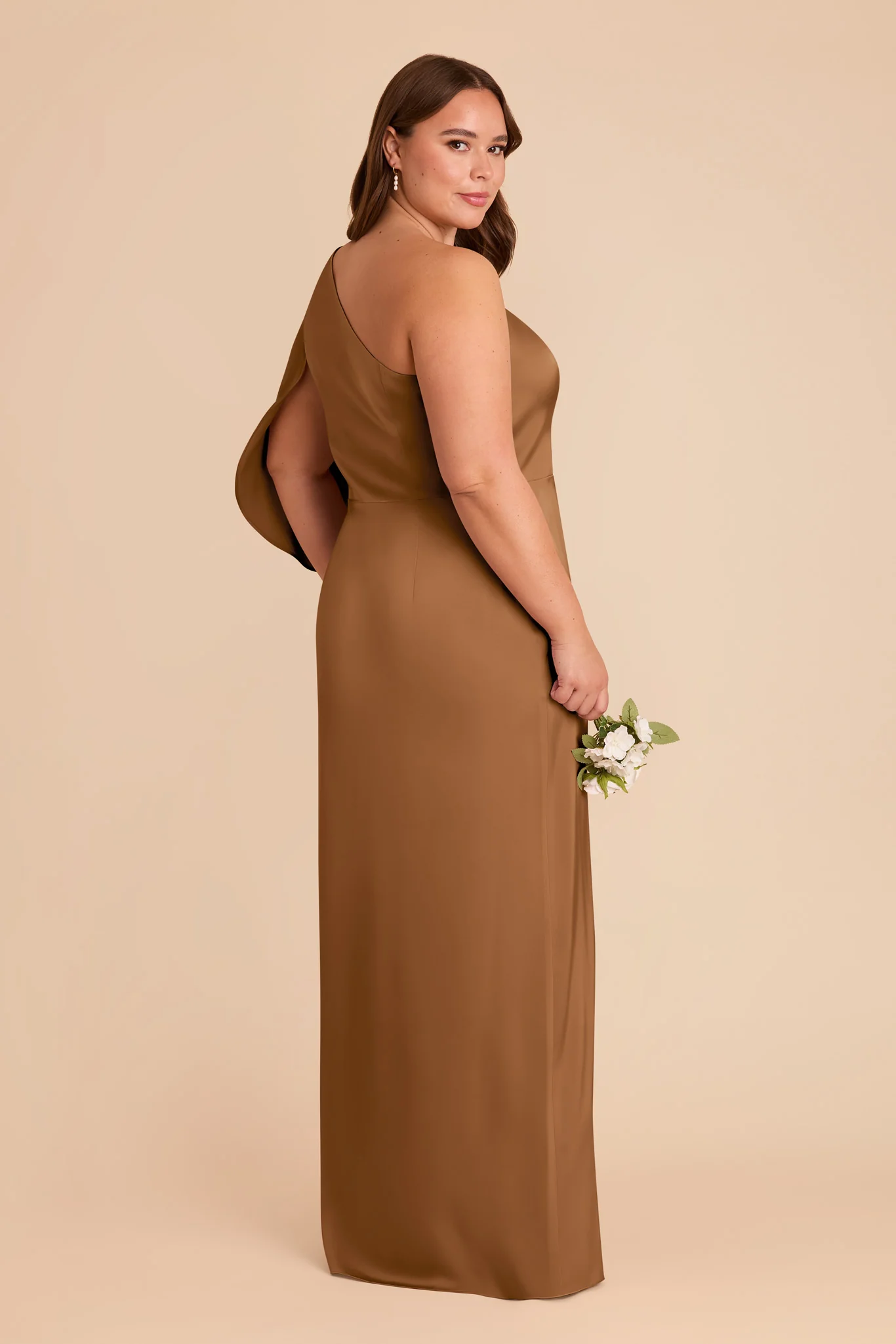 Christine Matte Satin Dress - Copper - Image 9