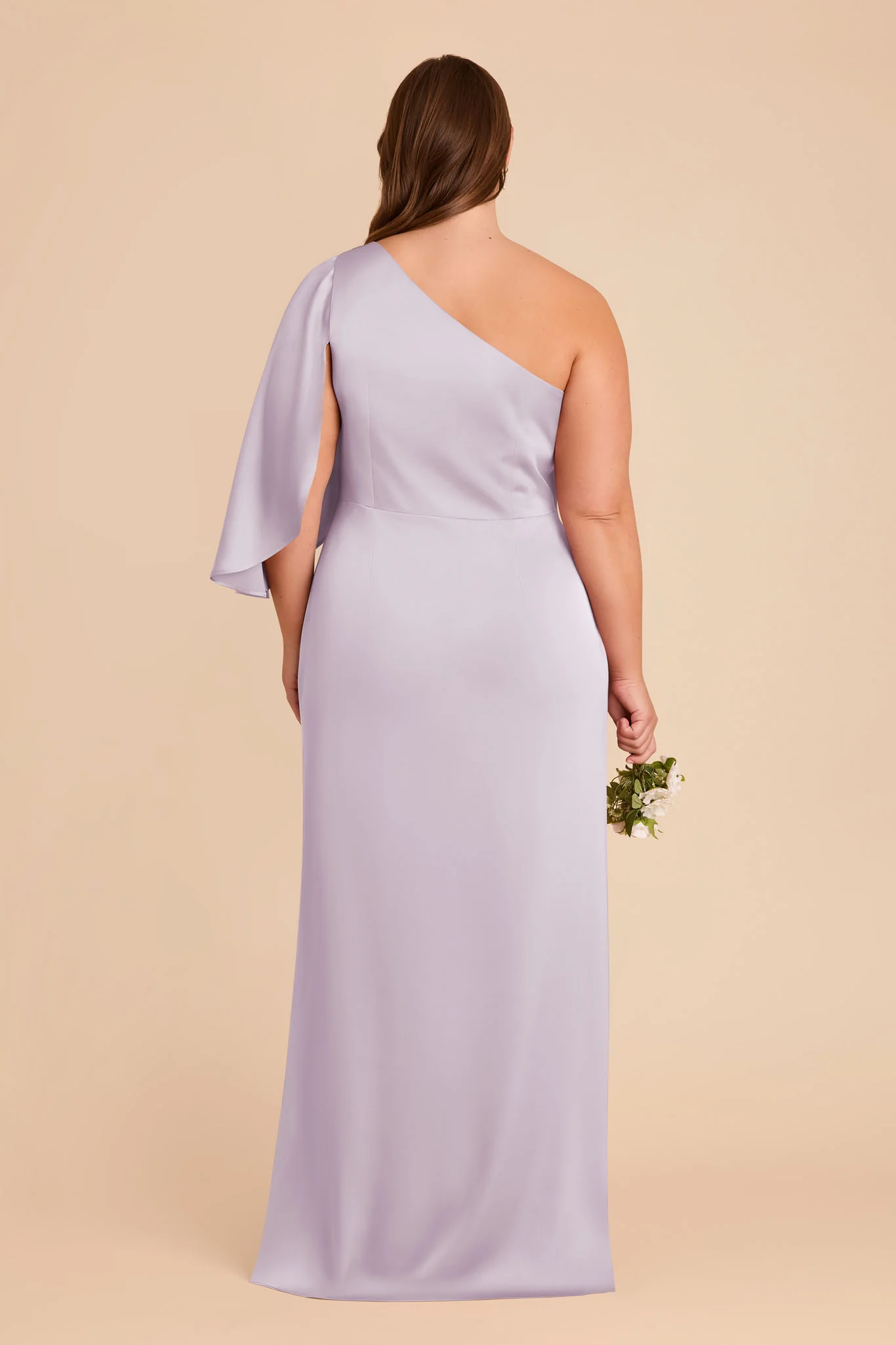 Christine Matte Satin Dress - Dusty Lilac - Image 10
