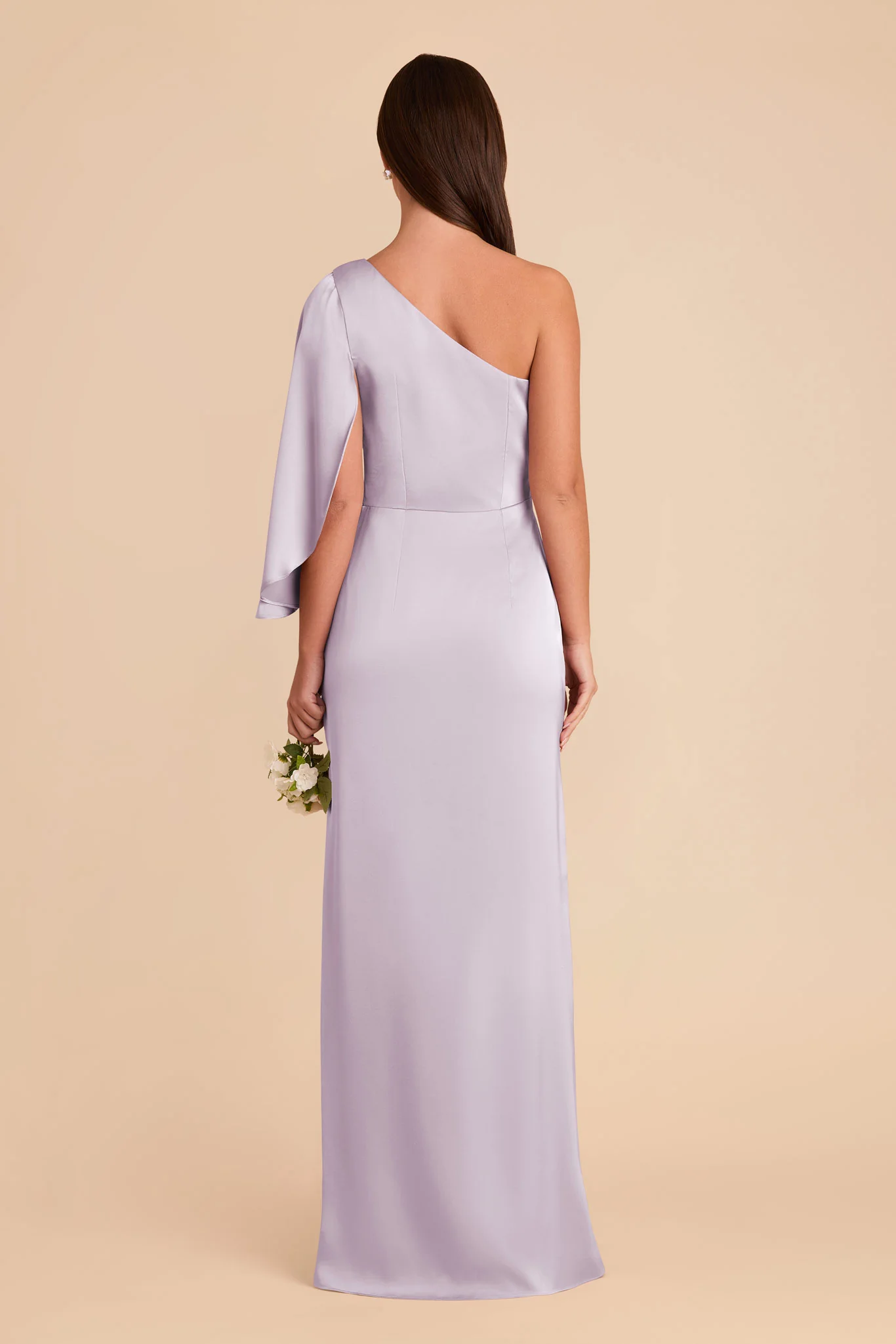 Christine Matte Satin Dress - Dusty Lilac - Image 6