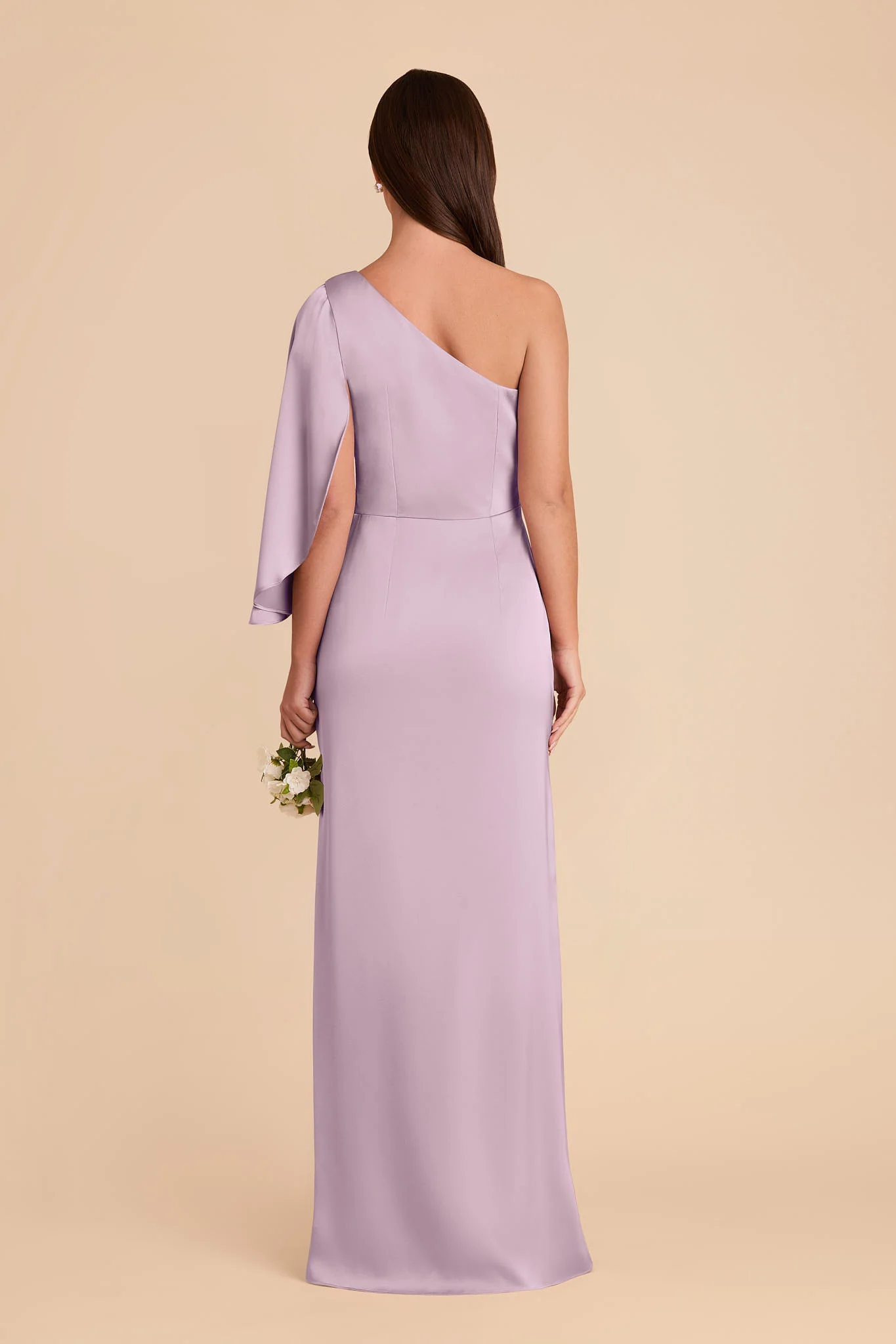 Christine Matte Satin Dress - Lavender - Image 6
